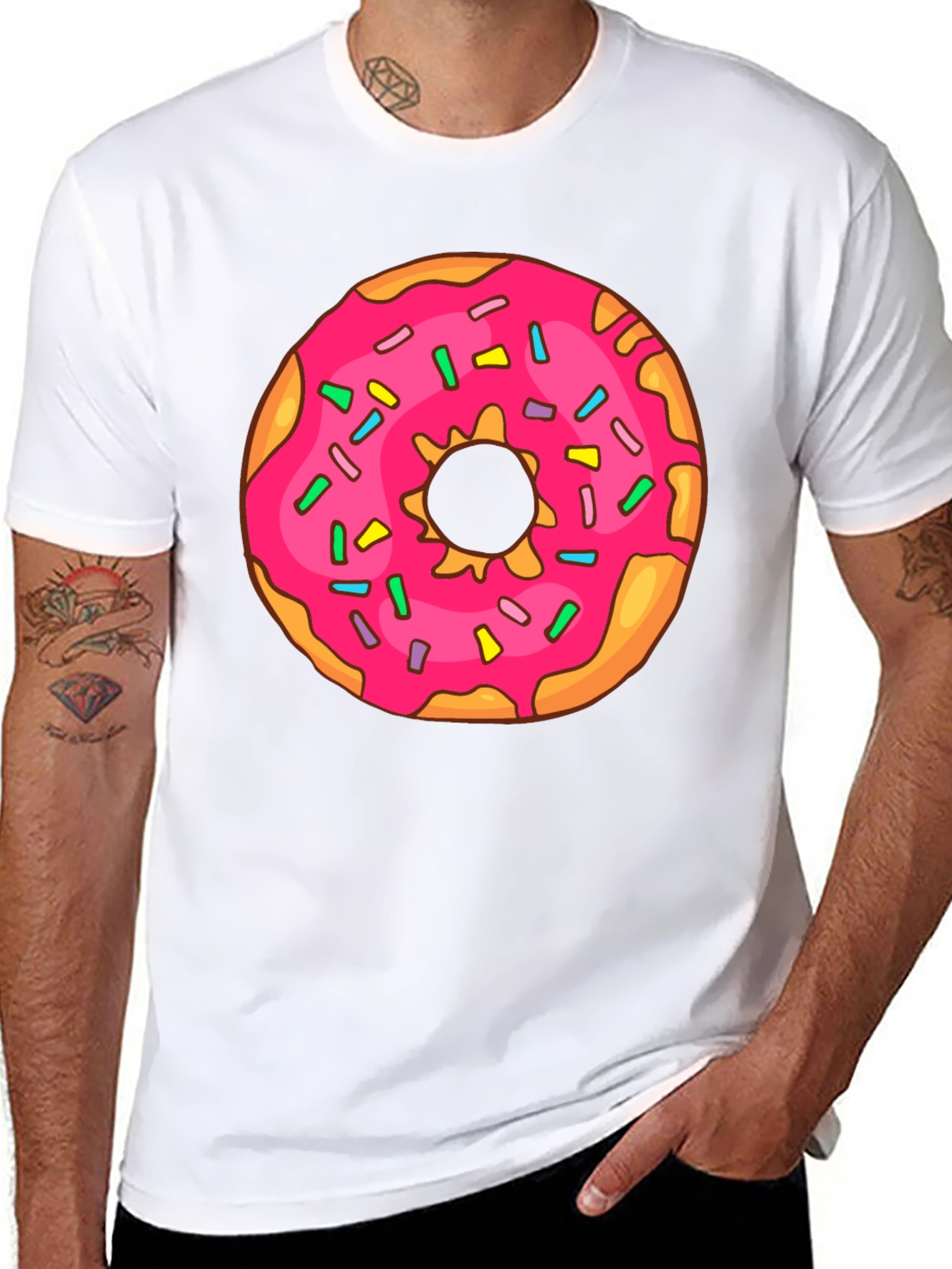 Donut Graphic T-Shirt - Sweet Treat Style