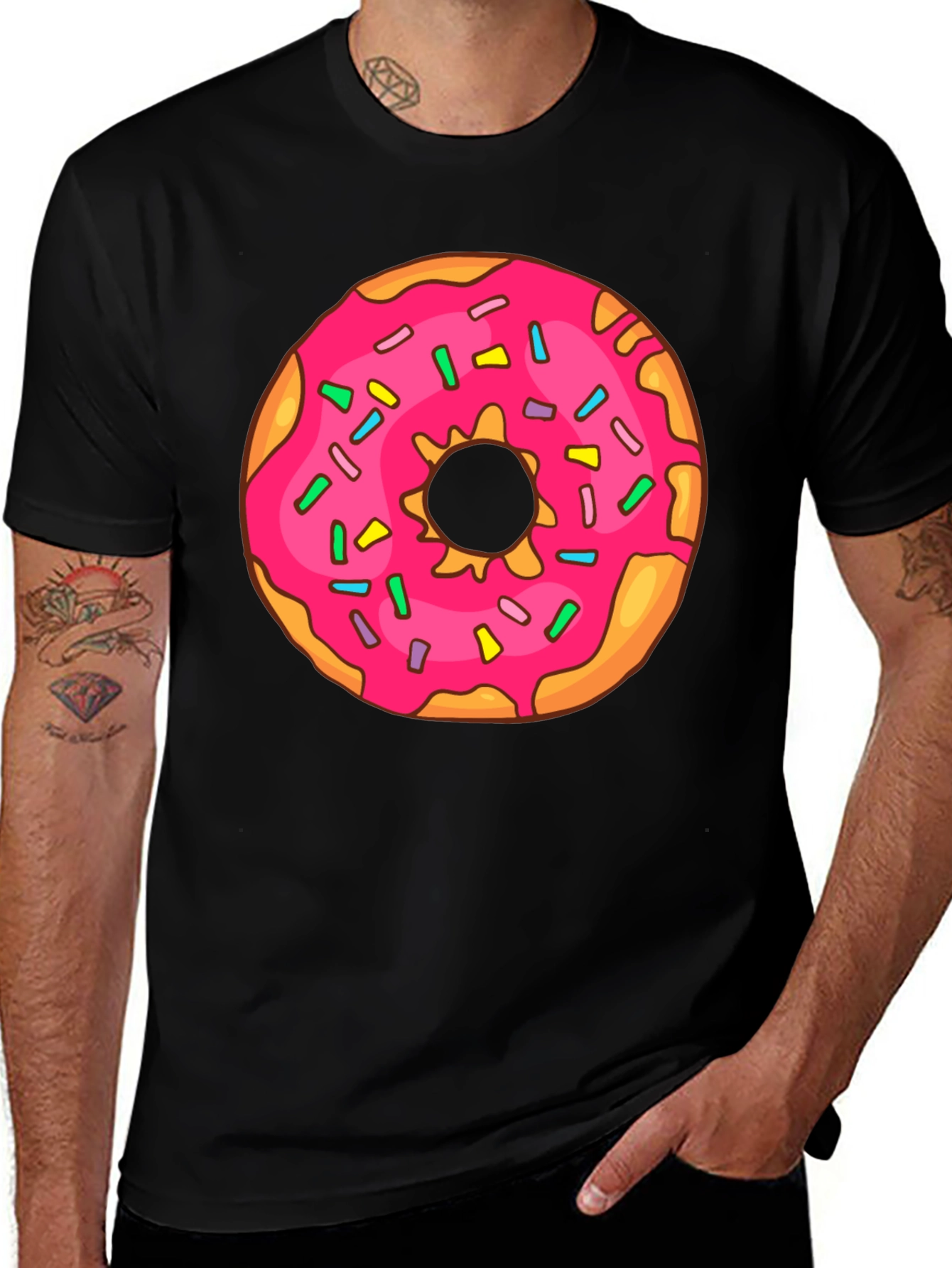 Donut Graphic T-Shirt - Sweet Treat Style