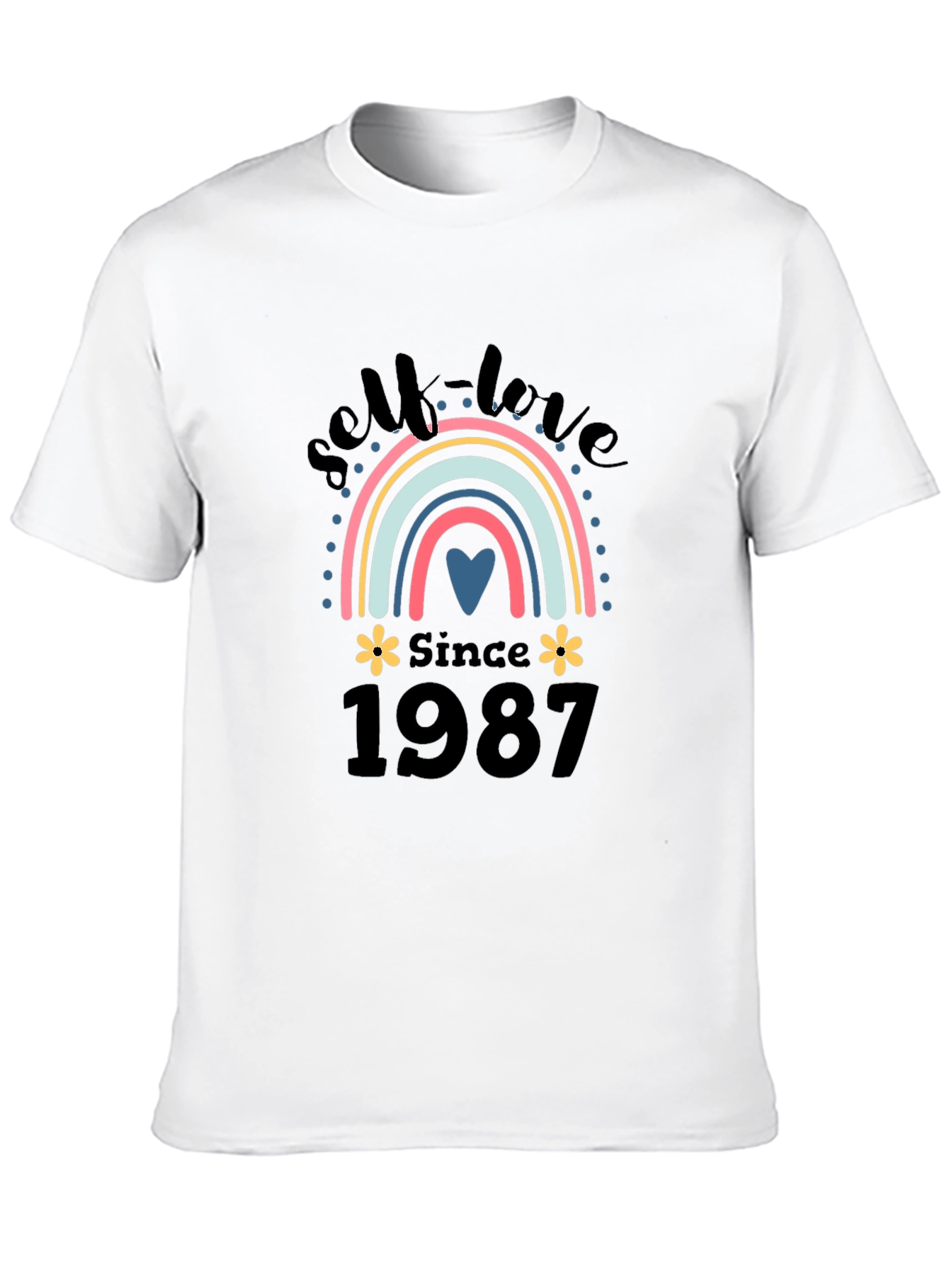 Self-Love Since 1987 Rainbow Graphic T-Shirt