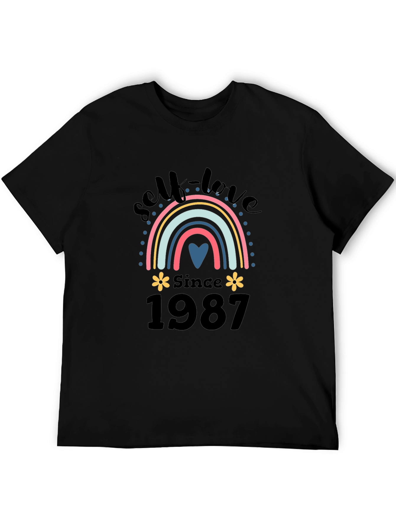 Self-Love Since 1987 Rainbow Graphic T-Shirt