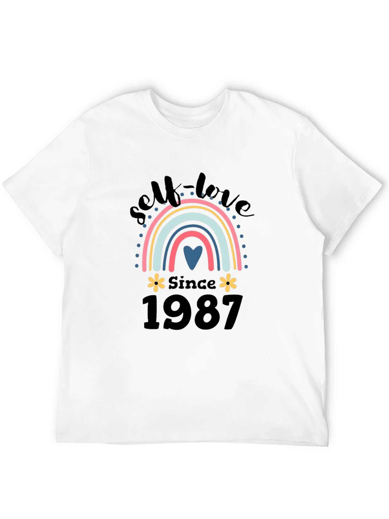 Self-Love Since 1987 Rainbow Graphic T-Shirt
