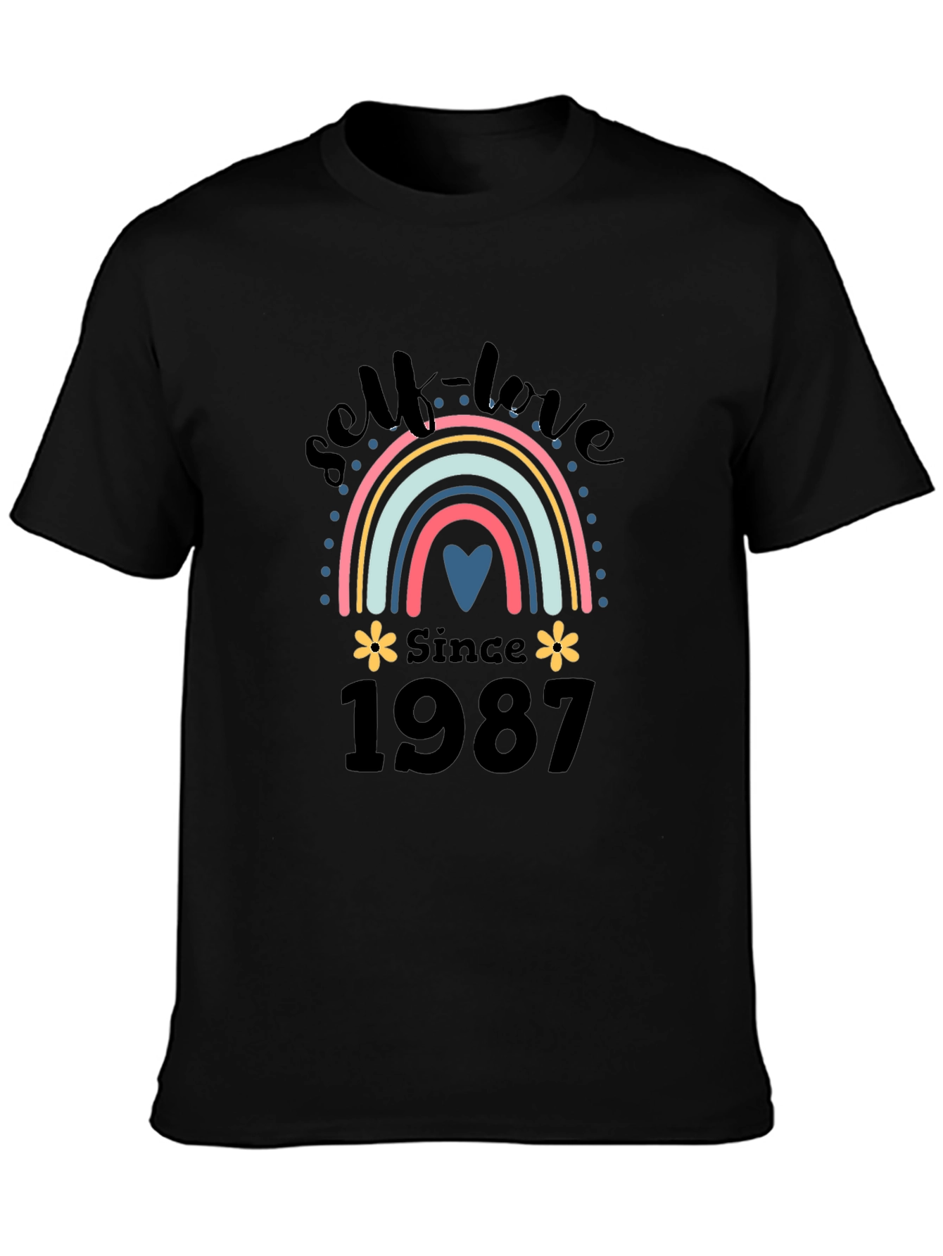 Self-Love Since 1987 Rainbow Graphic T-Shirt