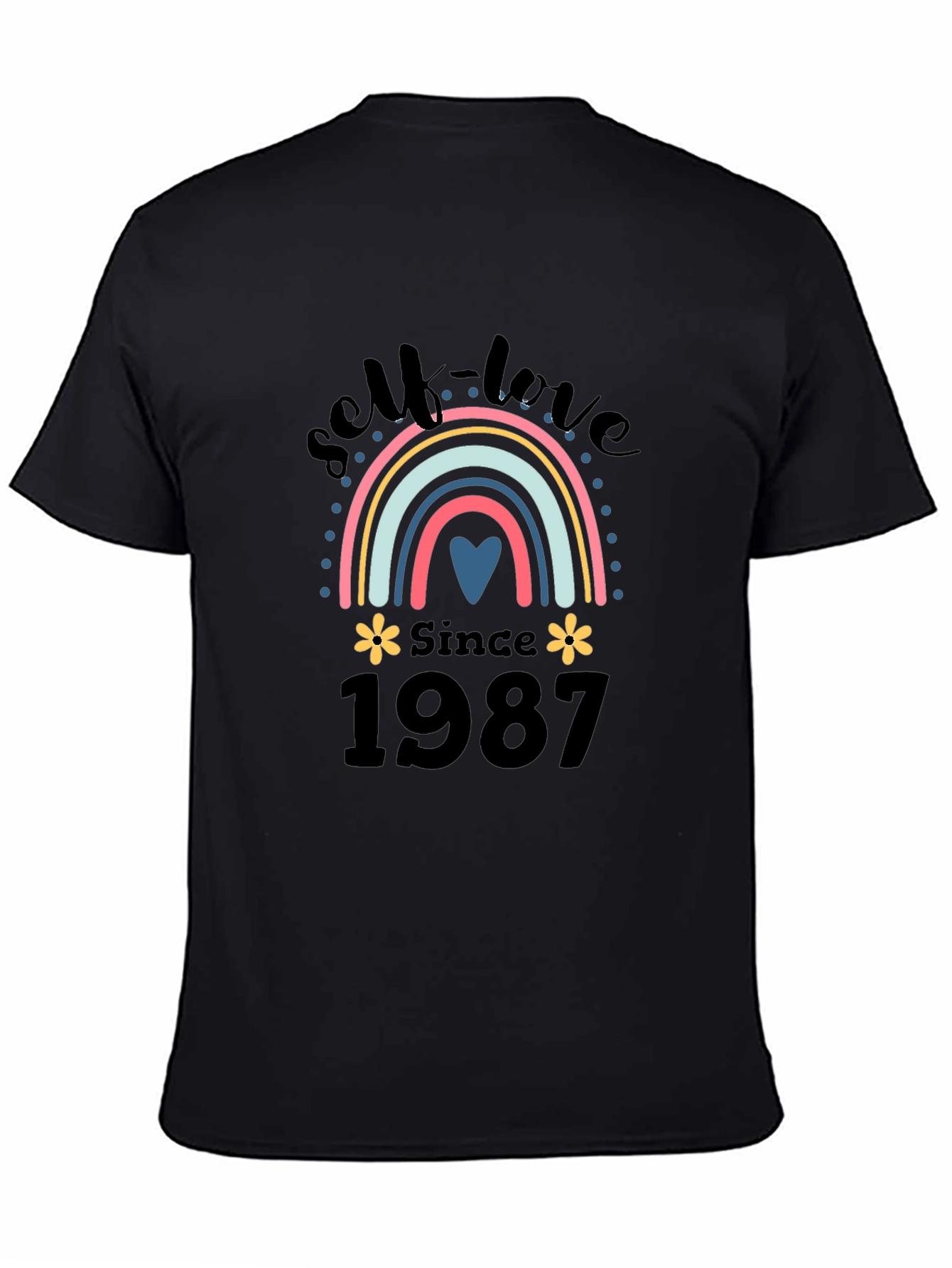Self-Love Since 1987 Rainbow Graphic T-Shirt