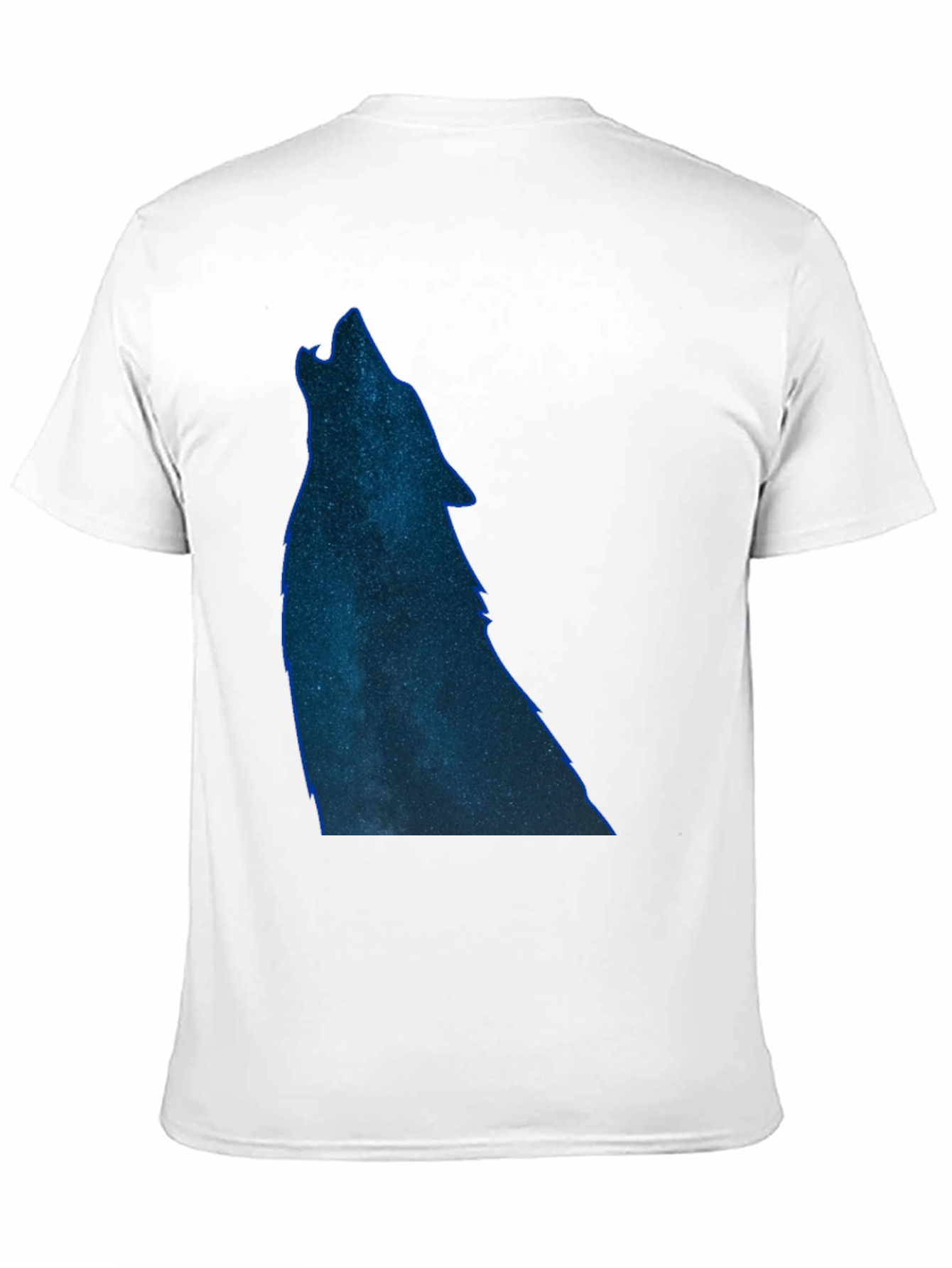 Wolf Galaxy T-Shirt - Black Cotton Tee