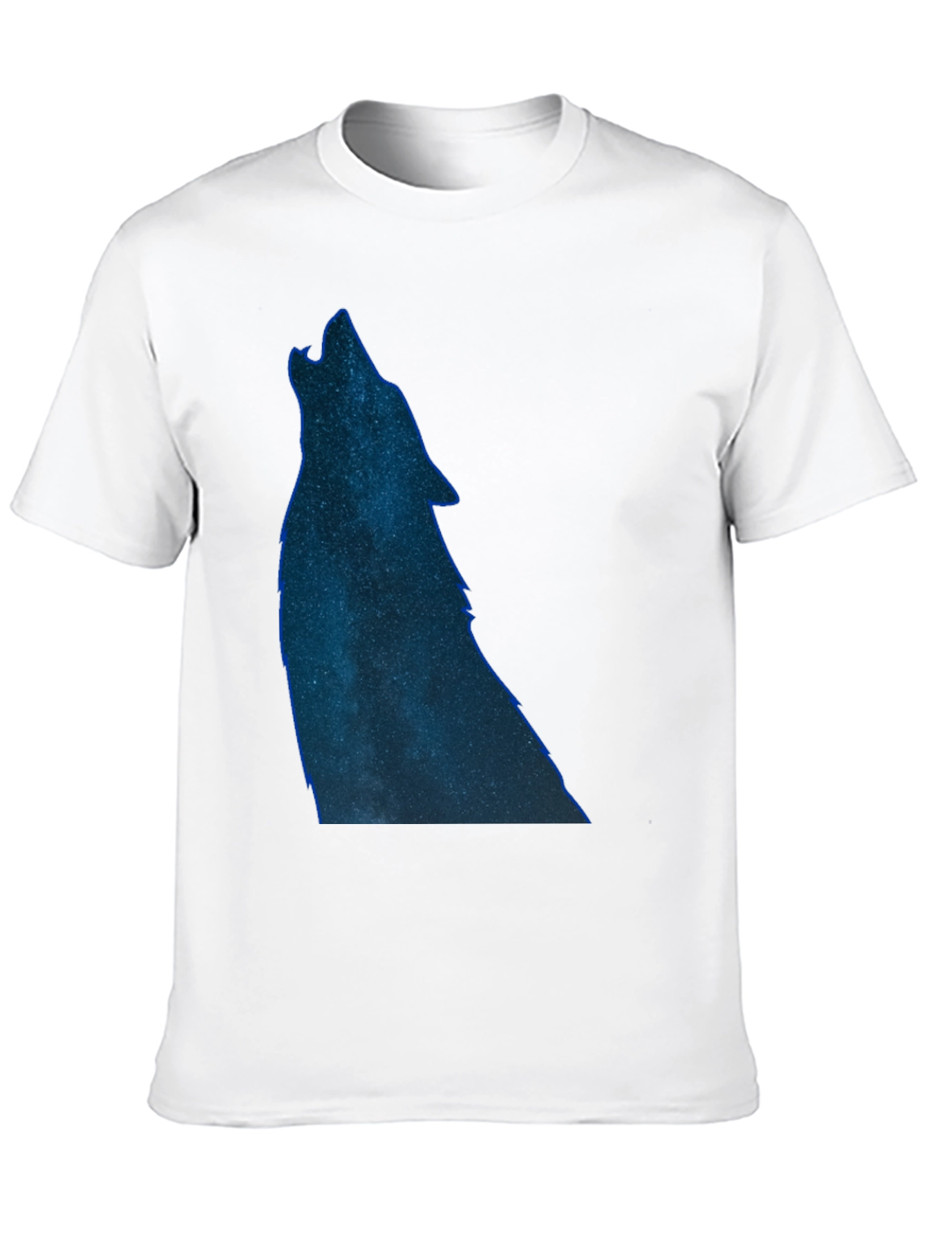 Wolf Galaxy T-Shirt - Black Cotton Tee
