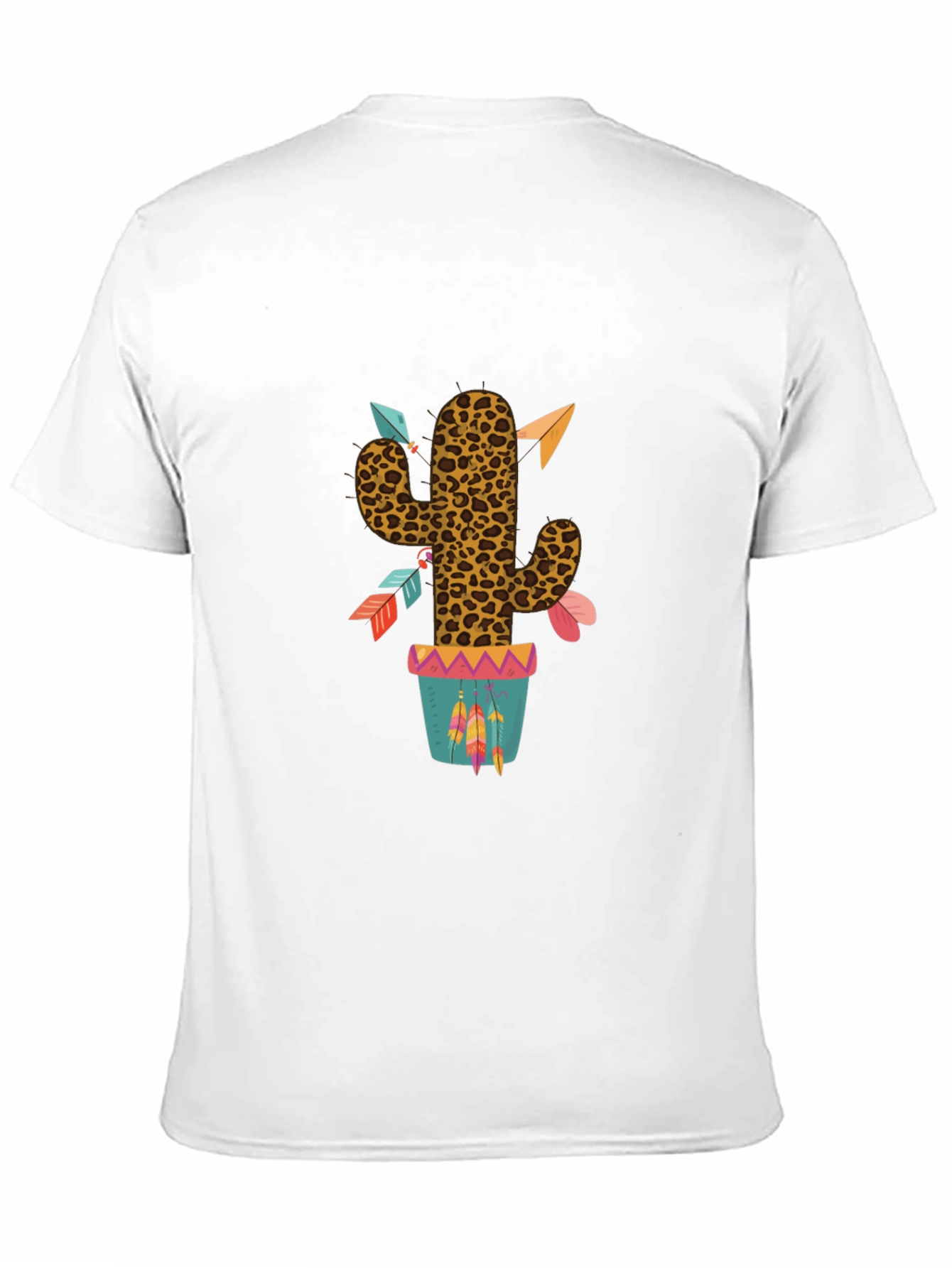 Leopard Print Cactus Graphic T-Shirt