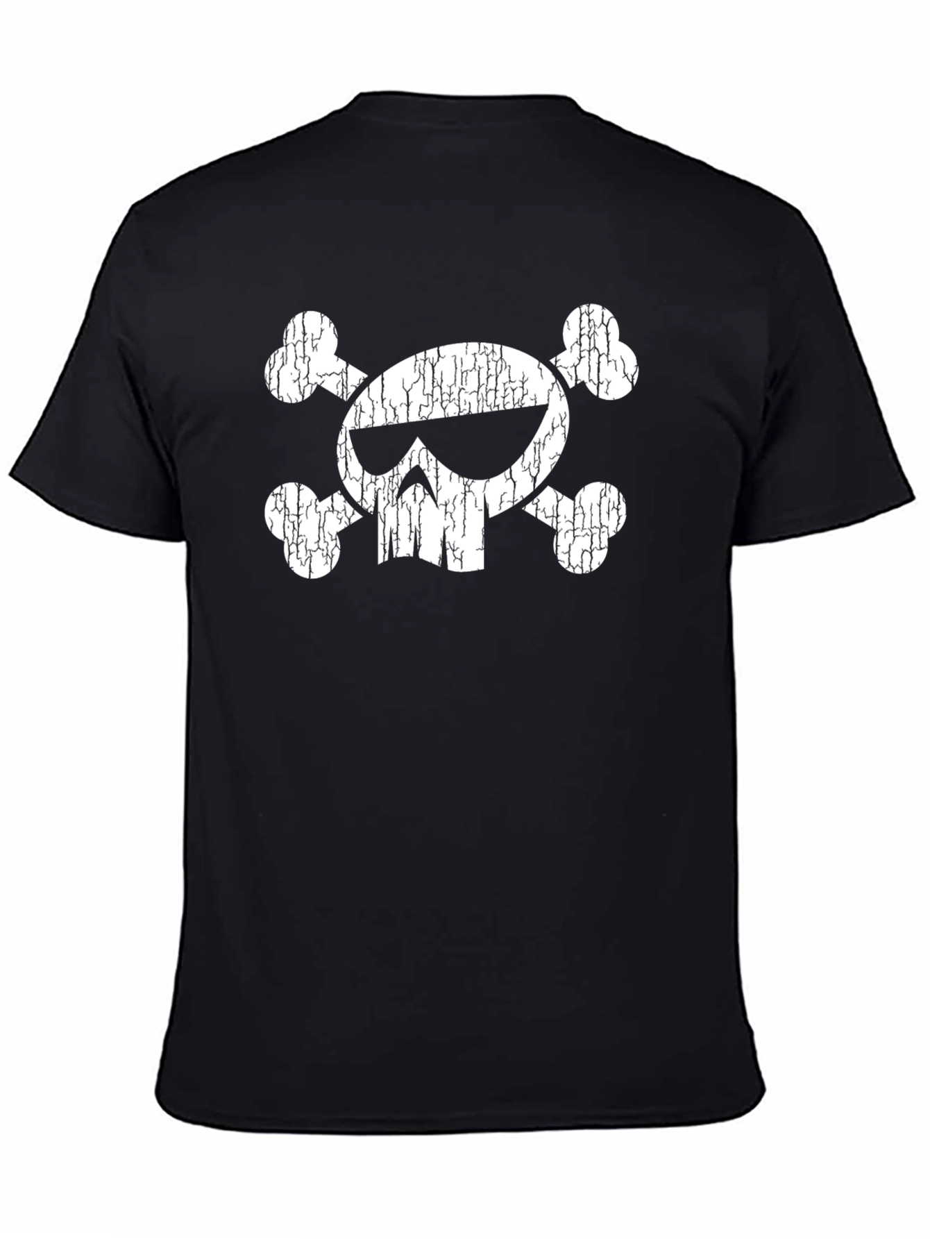 Skull & Crossbones Graphic Tee - Mens Black T-Shirt