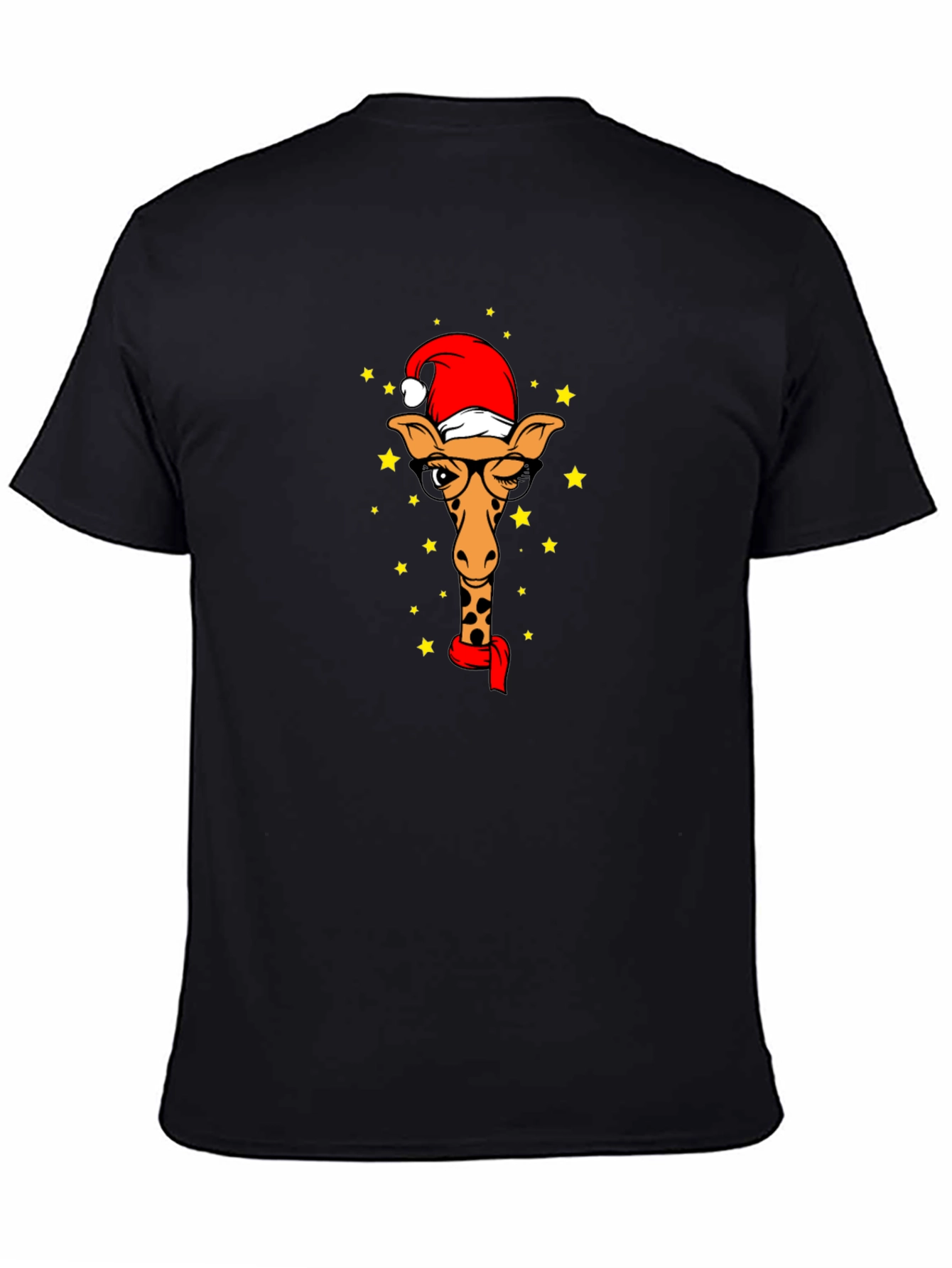 Festive Giraffe Tee - Holiday Style