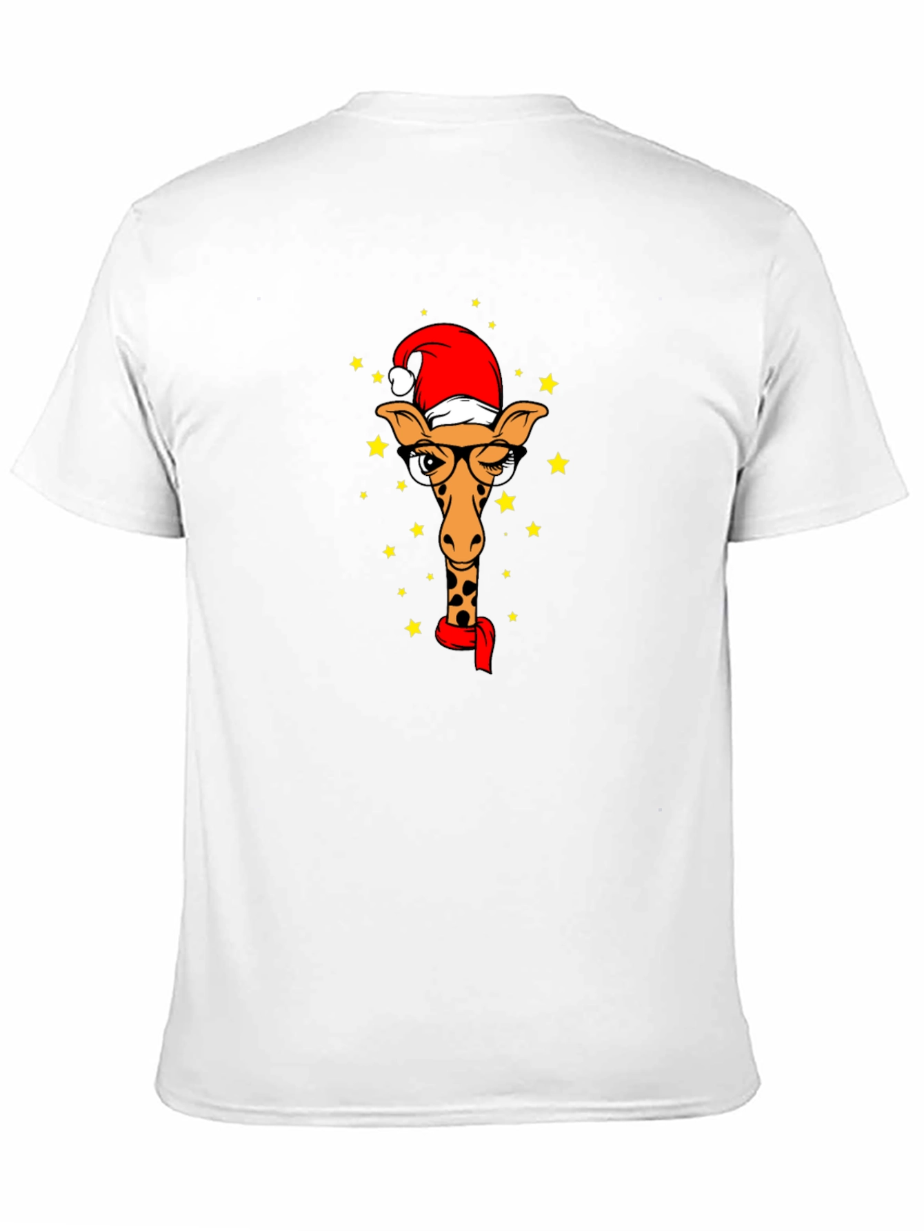 Festive Giraffe Tee - Holiday Style