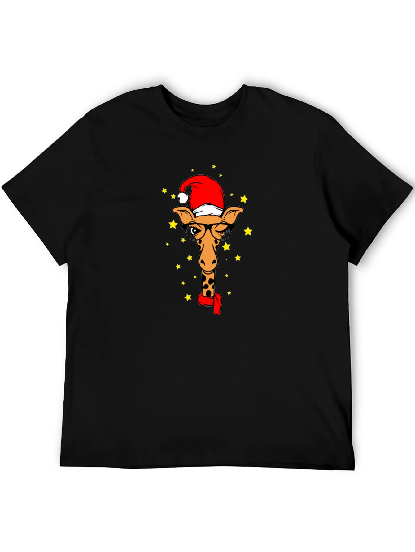 Festive Giraffe Tee - Holiday Style