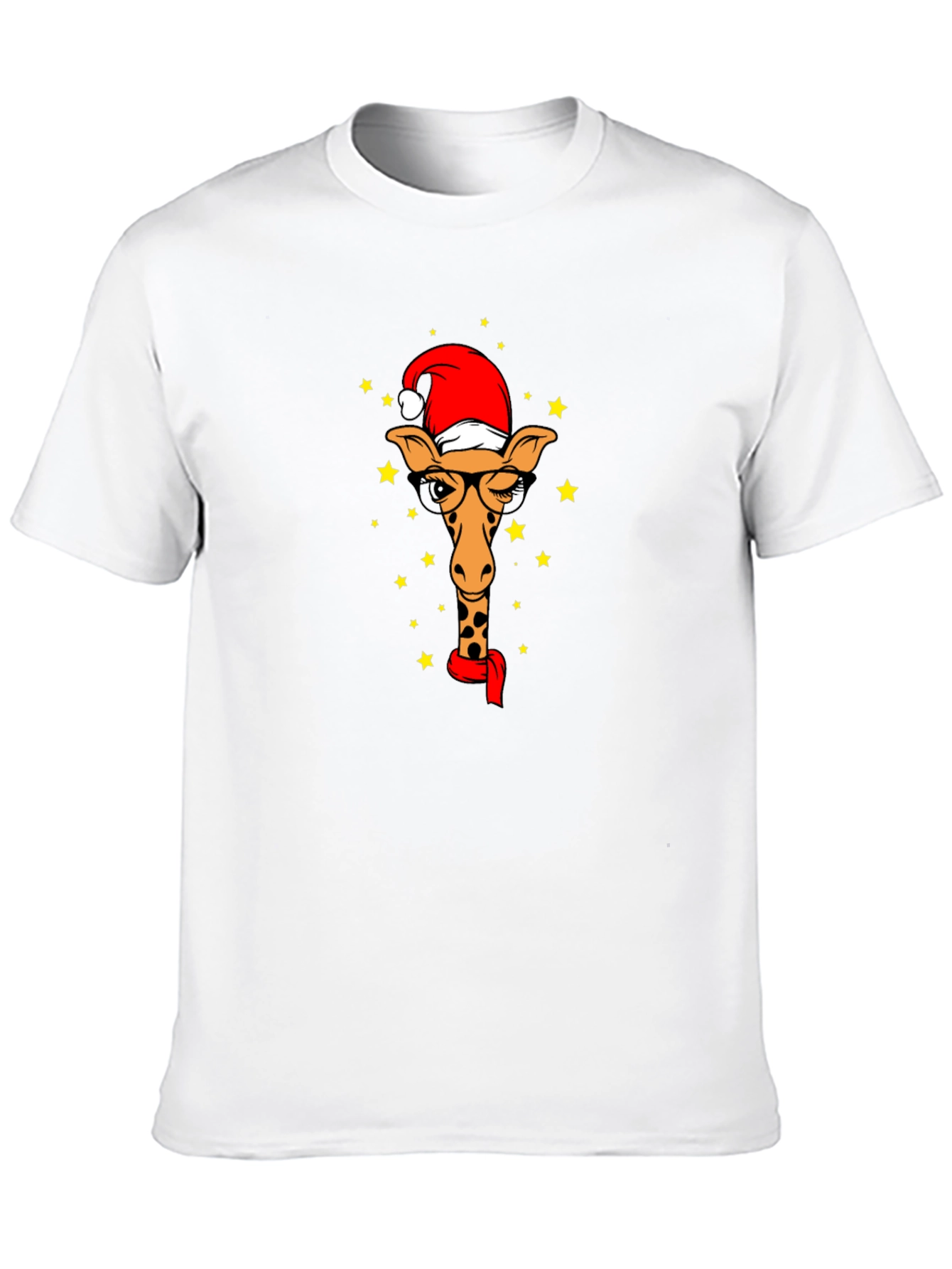 Festive Giraffe Tee - Holiday Style