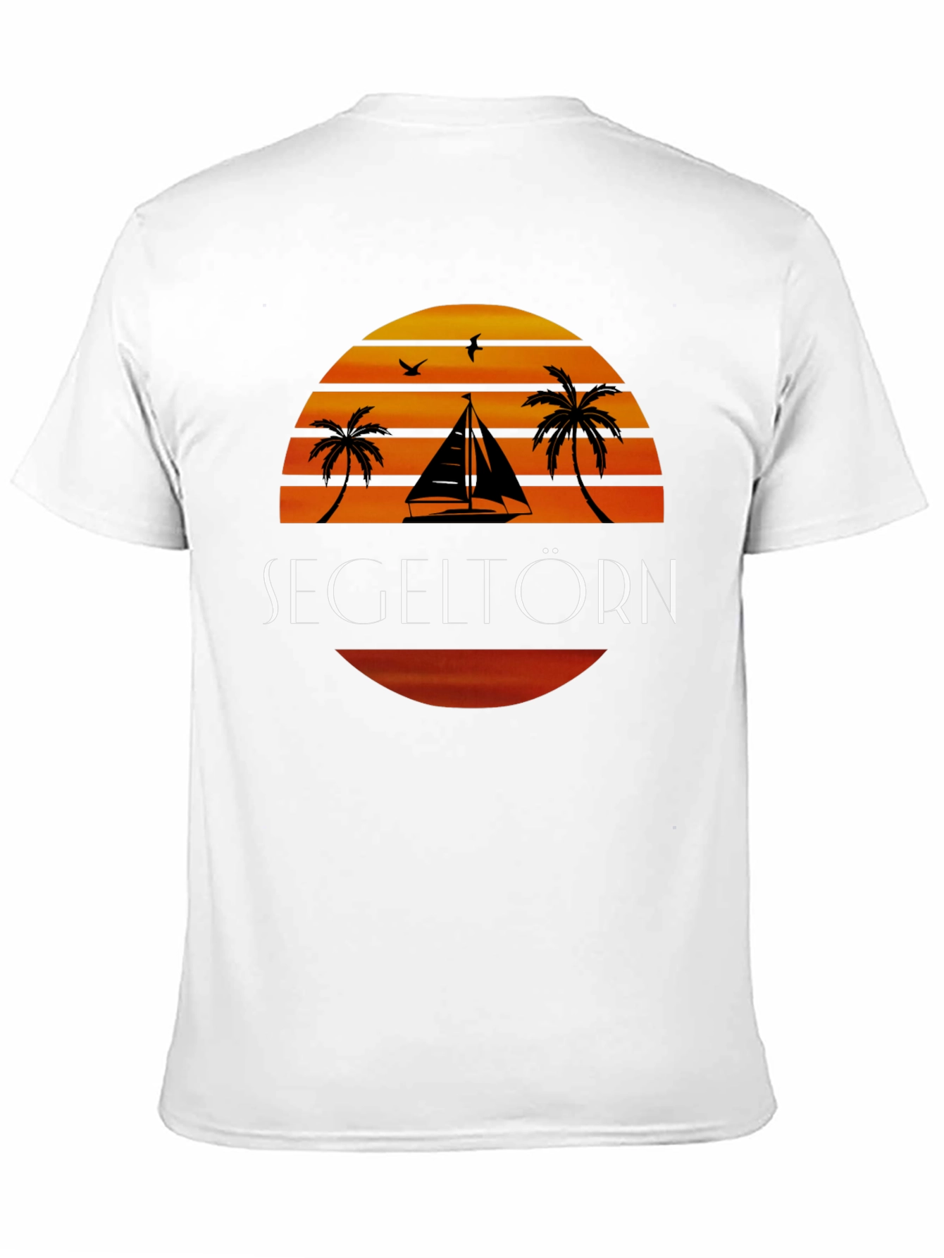 Sailboat Sunset Graphic T-Shirt