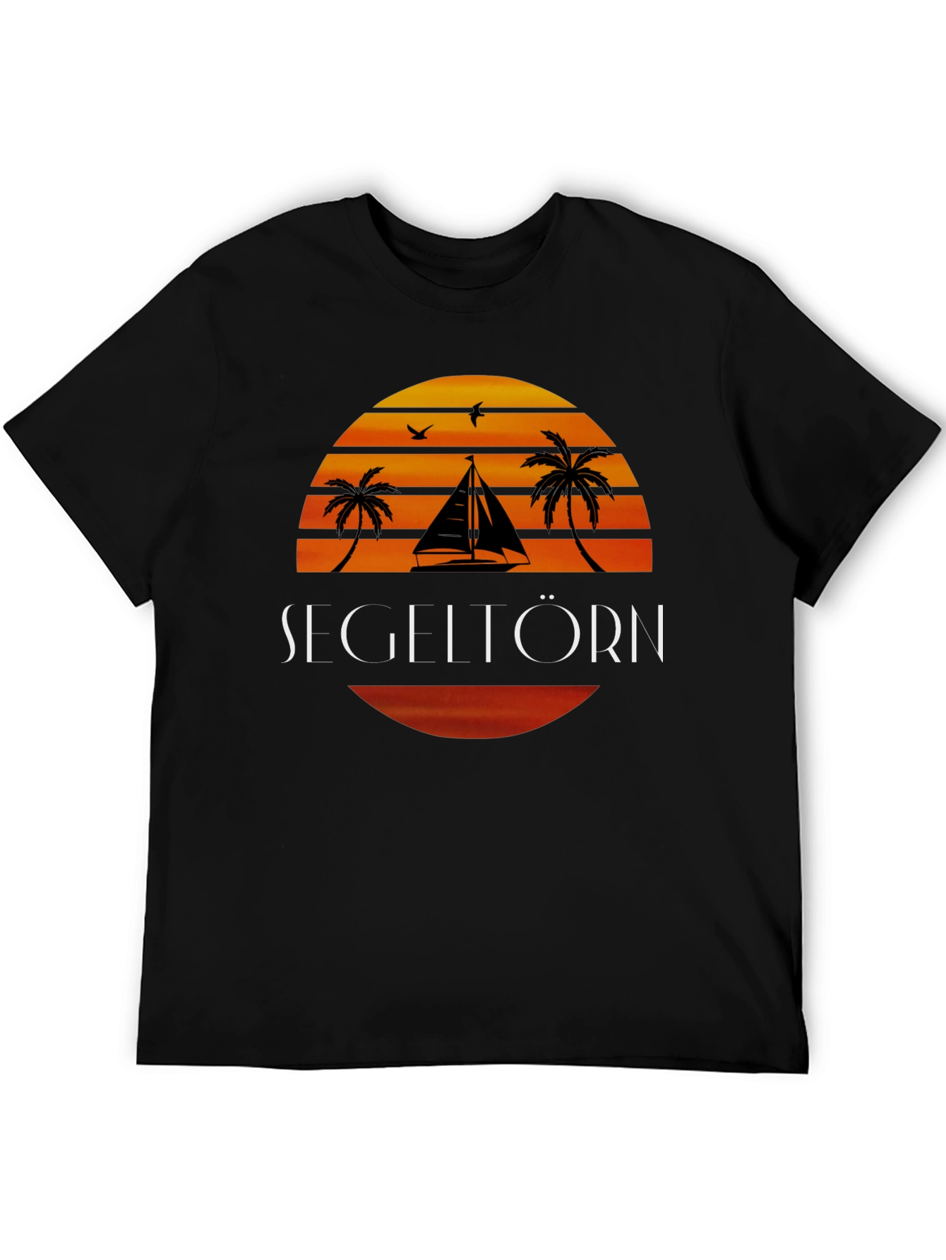 Sailboat Sunset Graphic T-Shirt