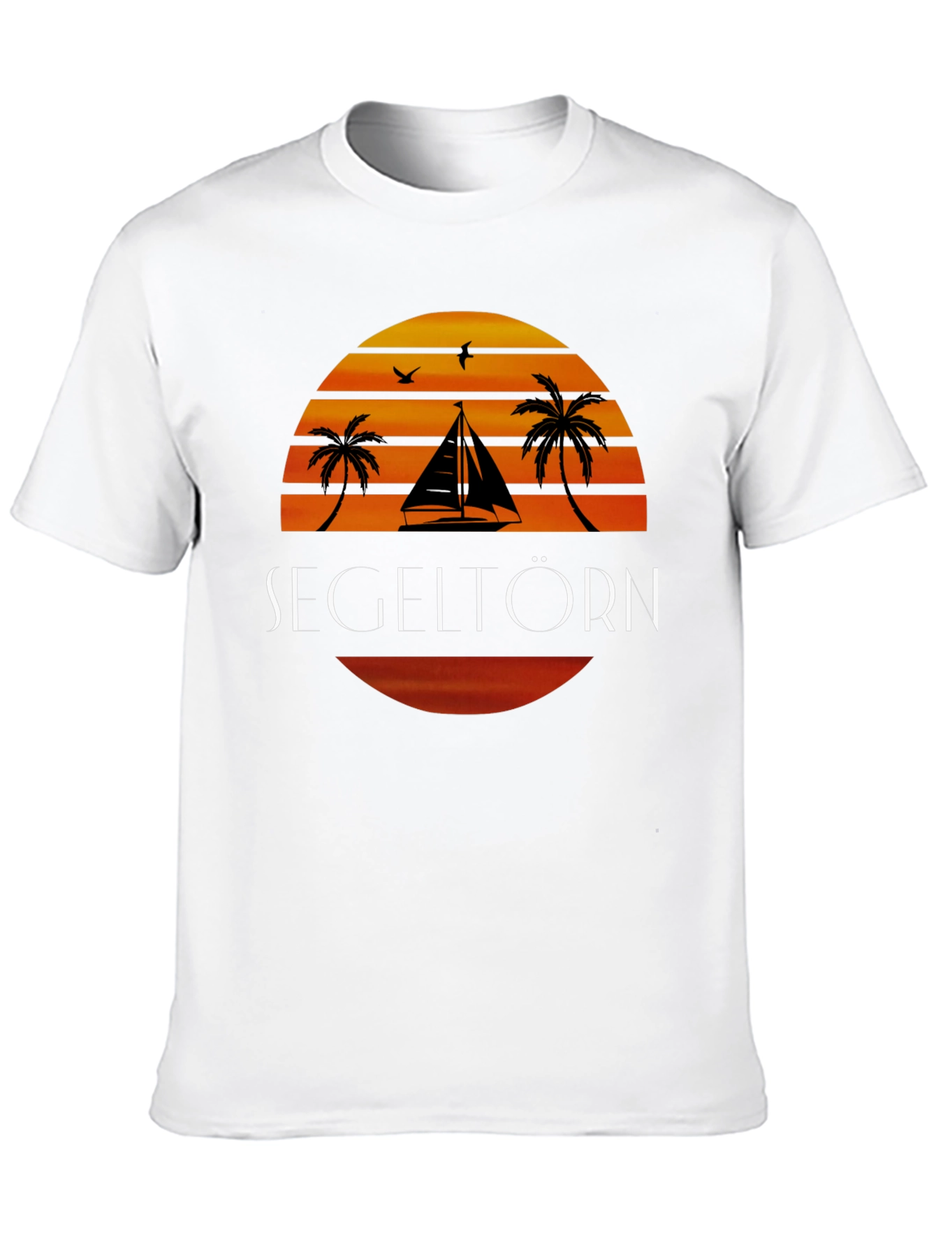 Sailboat Sunset Graphic T-Shirt