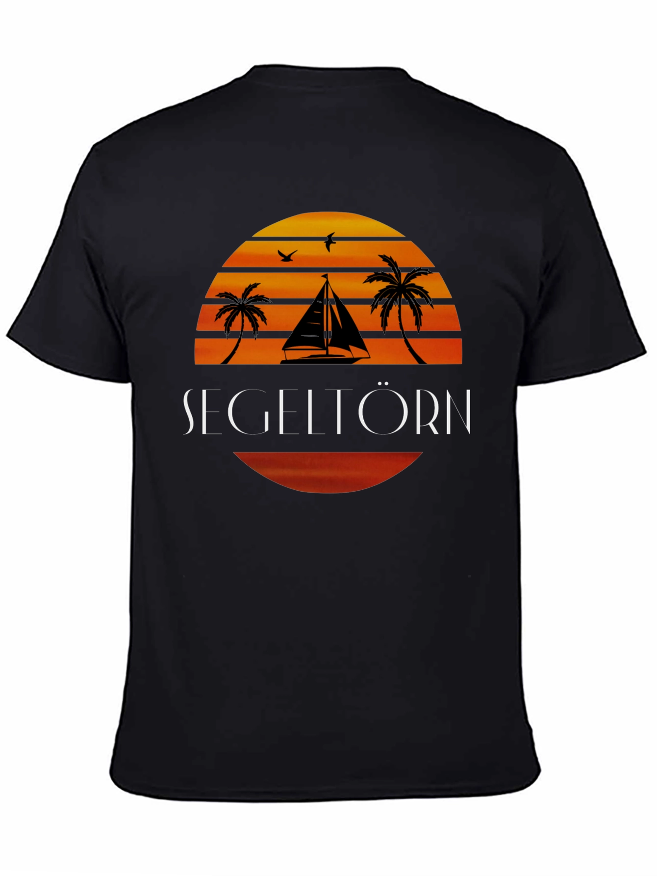 Sailboat Sunset Graphic T-Shirt
