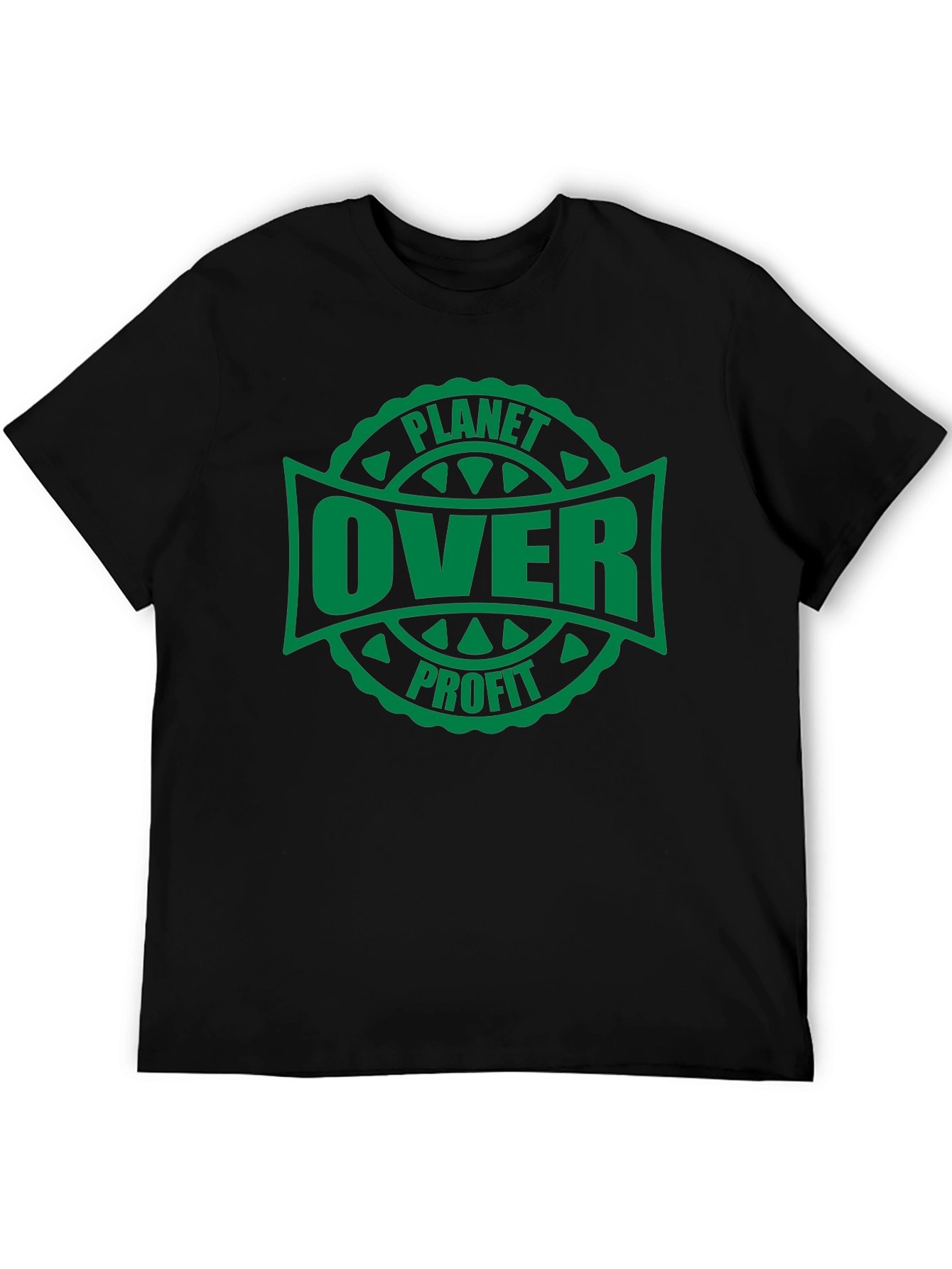 Planet Over Profit Graphic Tee - Black