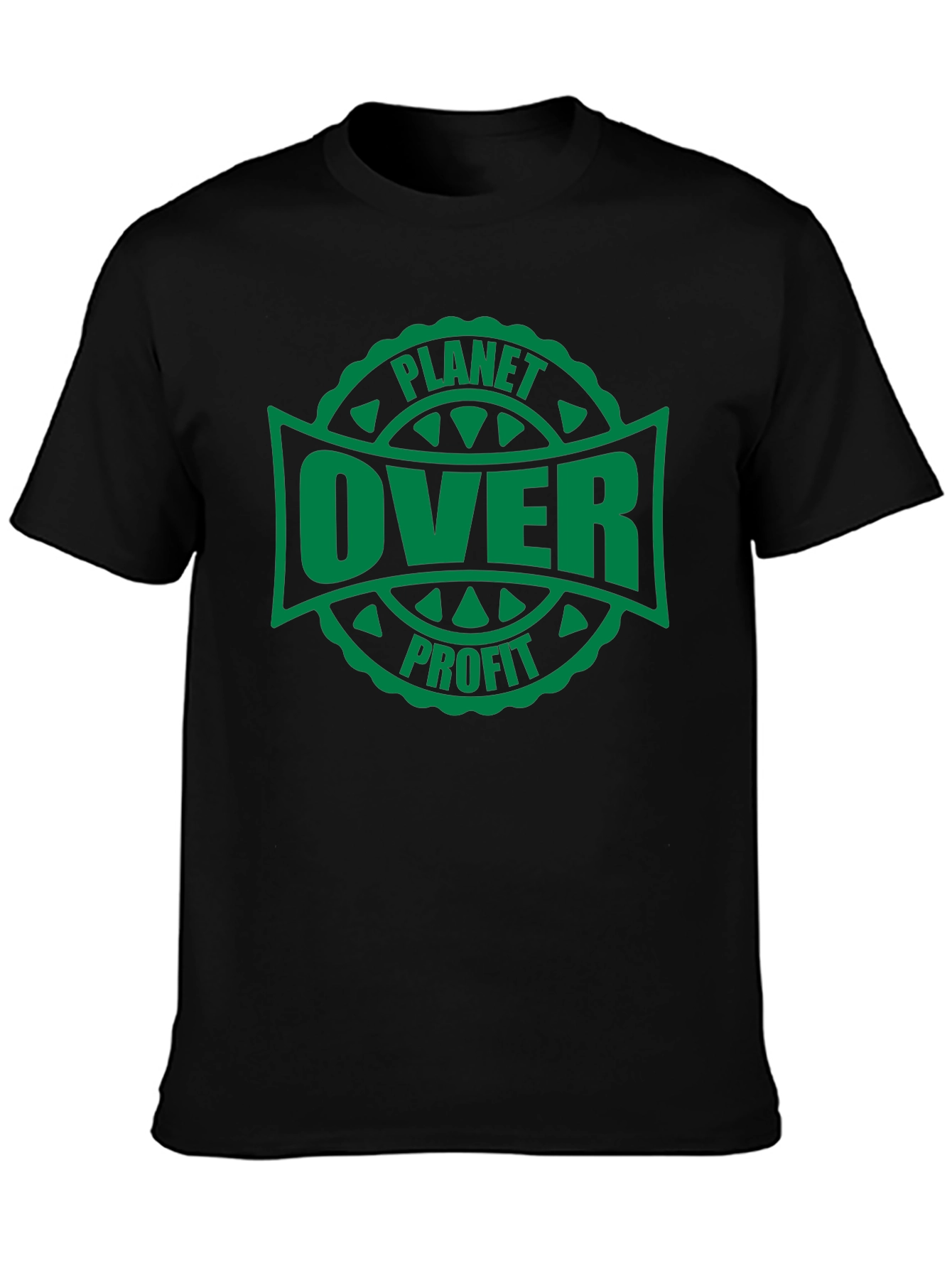 Planet Over Profit Graphic Tee - Black