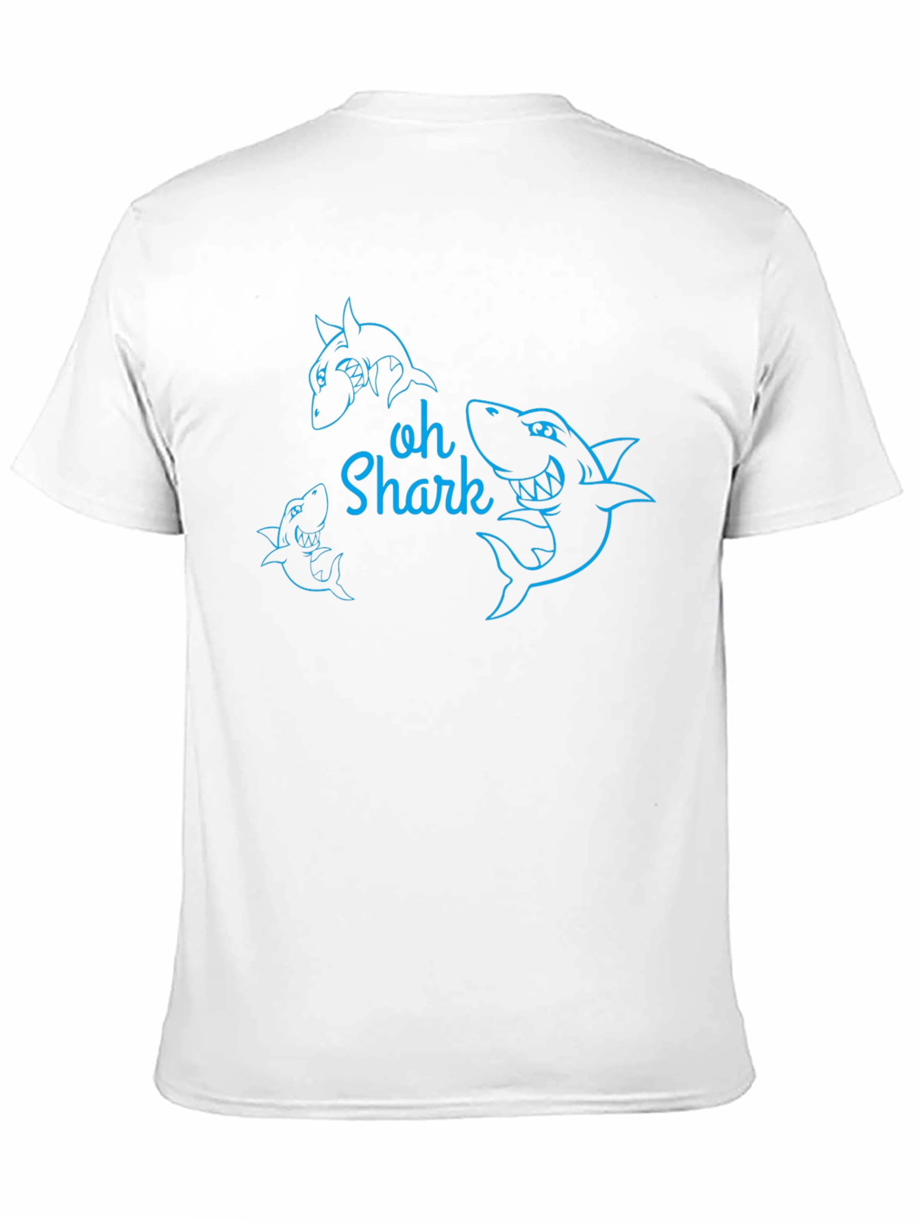Oh Shark Graphic Tee - Black Cotton T-Shirt