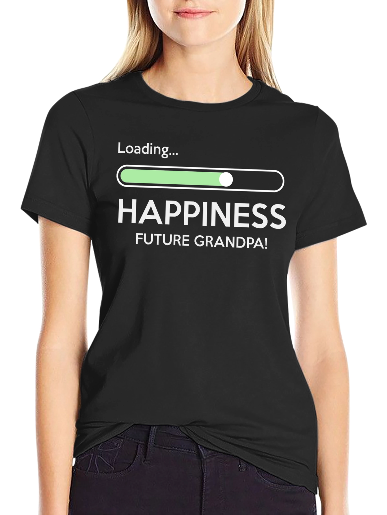 Future Grandpa Happiness Loading T-Shirt