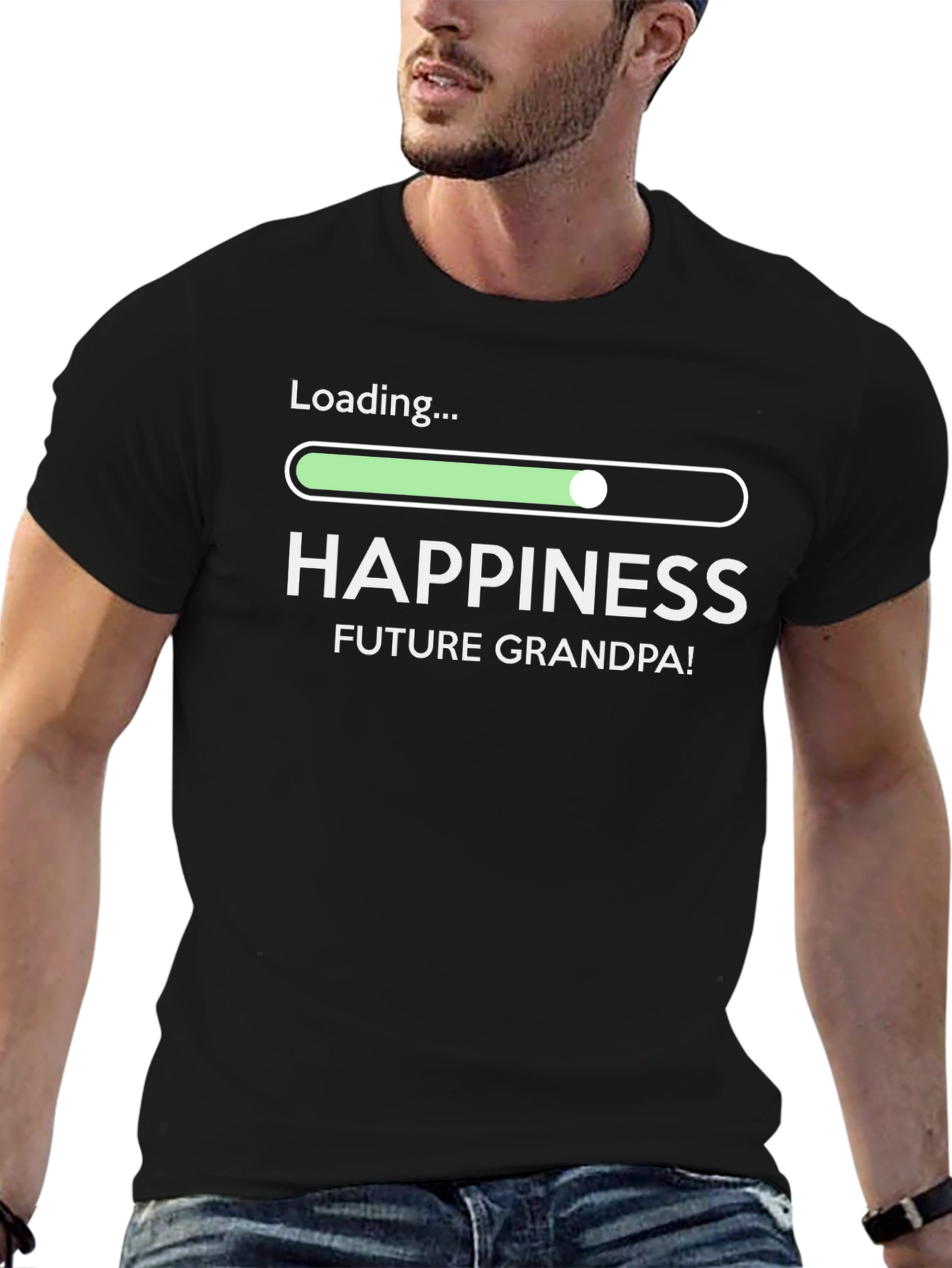 Future Grandpa Happiness Loading T-Shirt