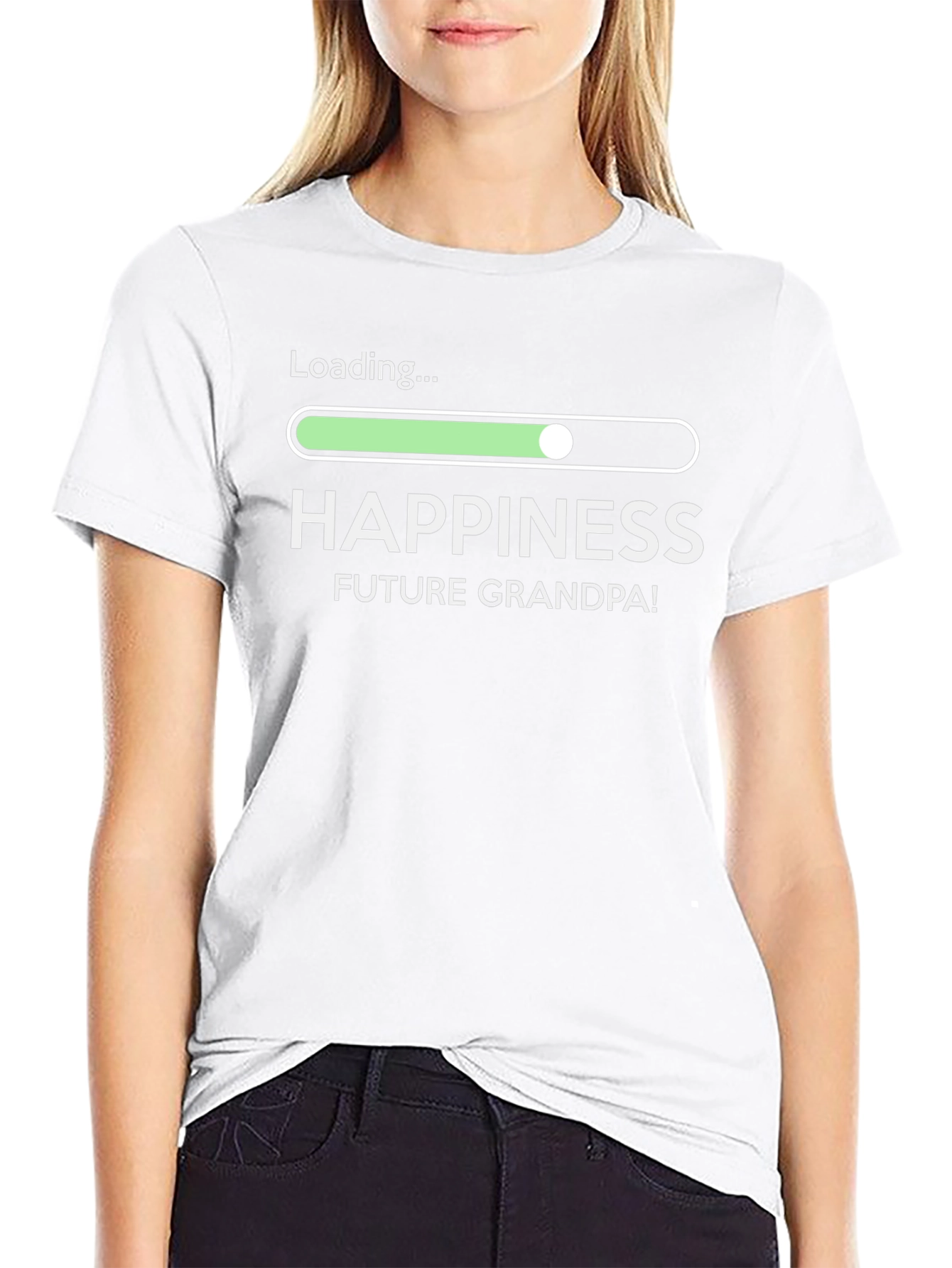Future Grandpa Happiness Loading T-Shirt
