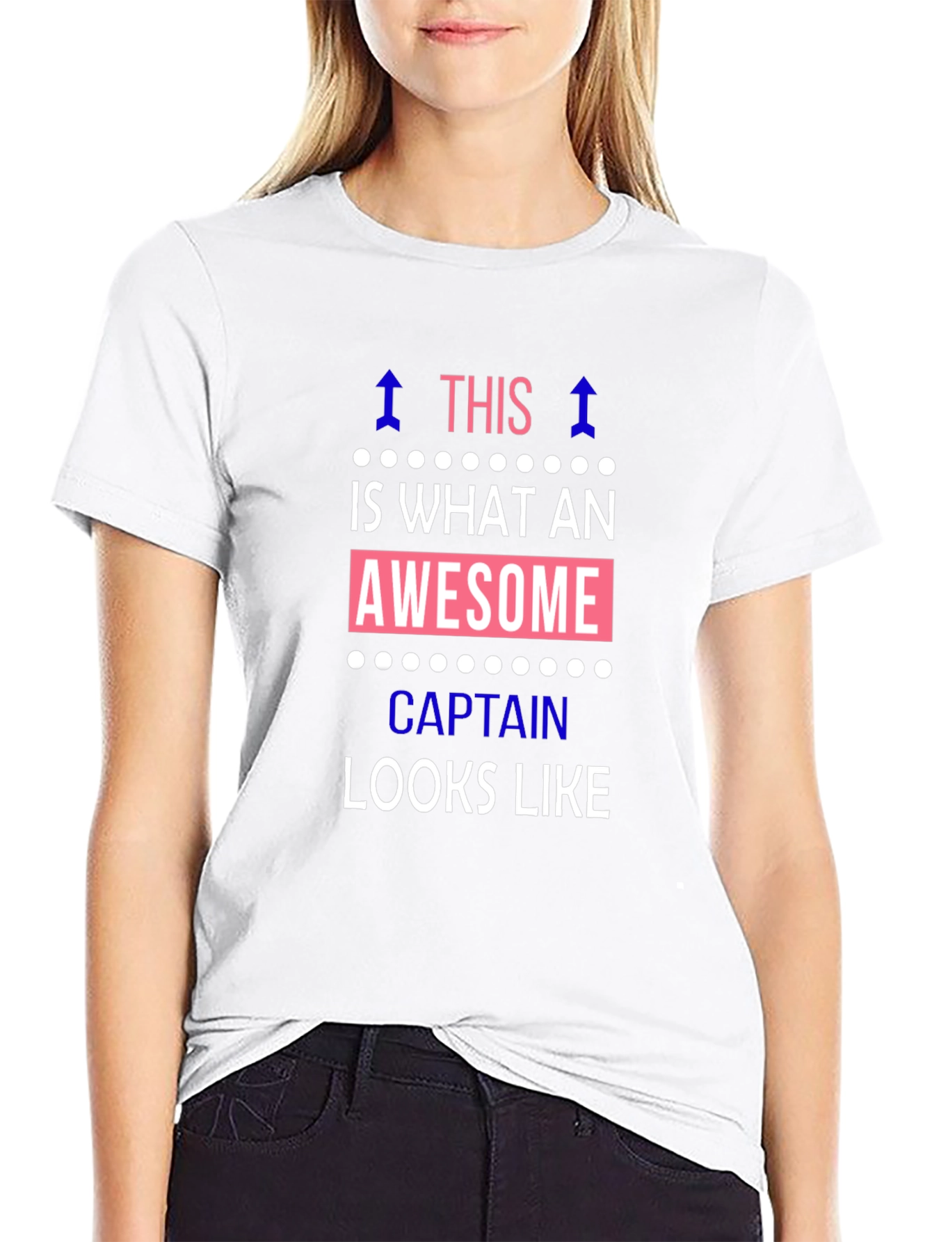 Awesome Captain T-Shirt - Black Crew Neck Tee