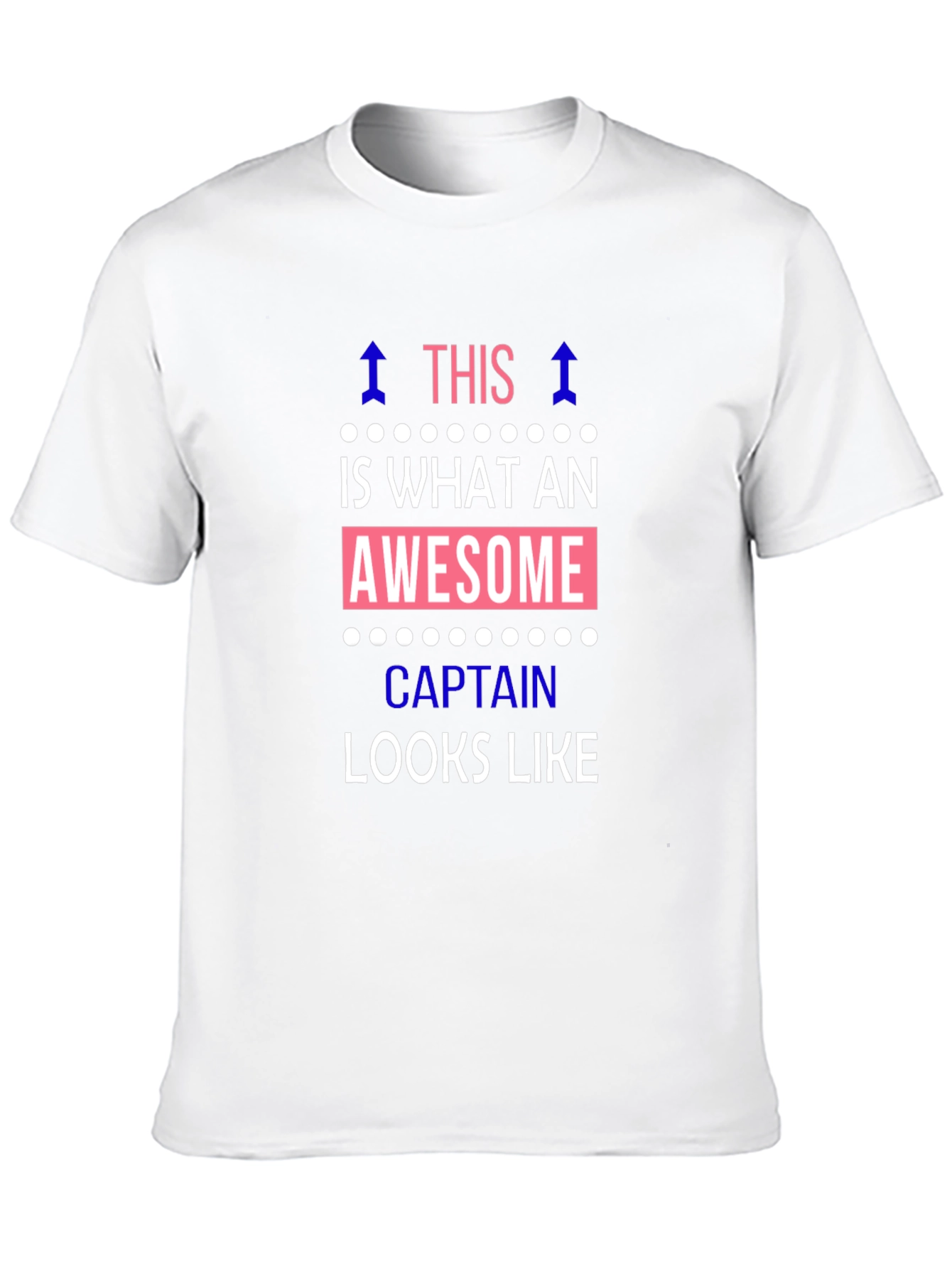 Awesome Captain T-Shirt - Black Crew Neck Tee