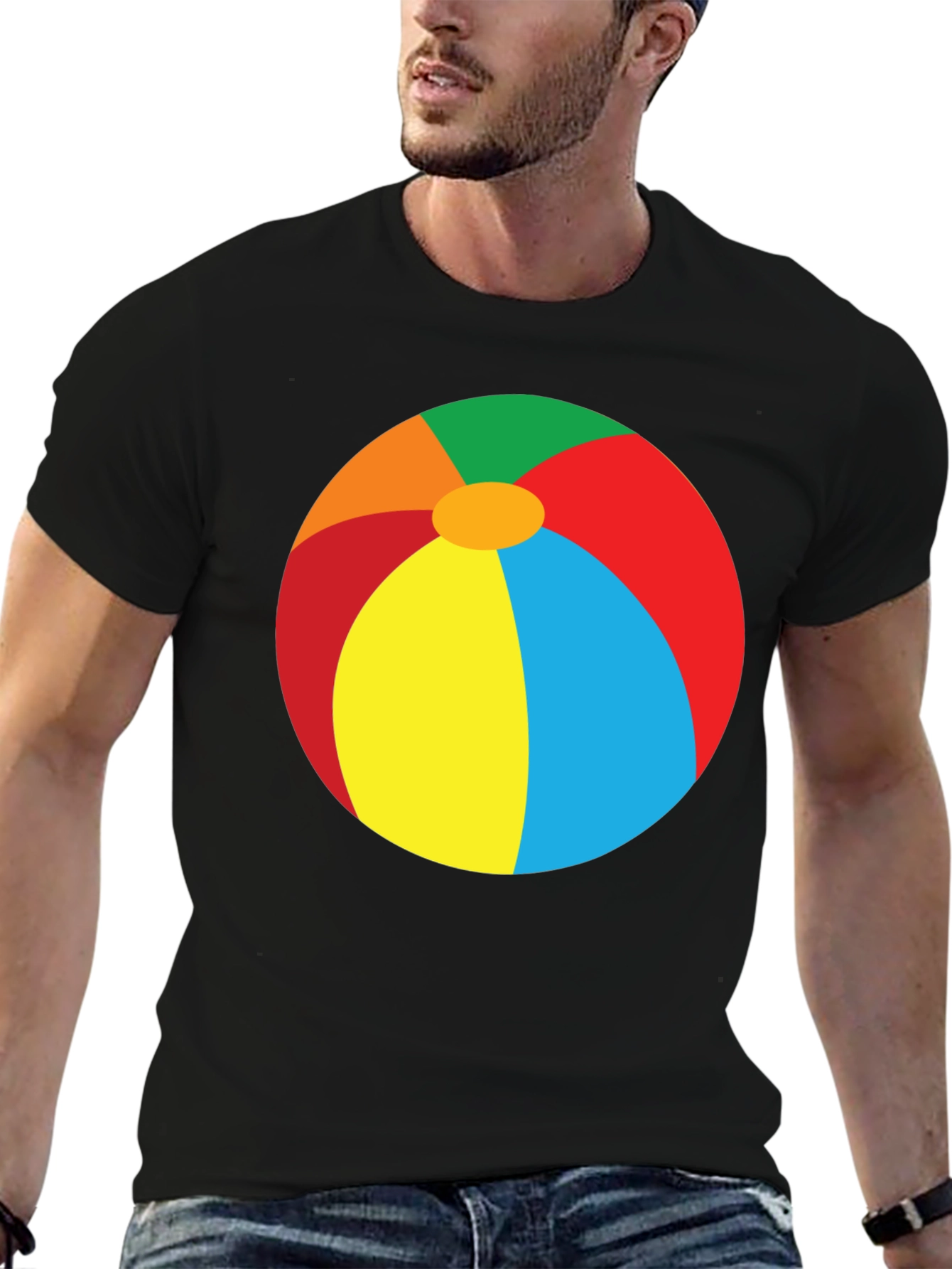 Beach Ball Graphic Tee - Summer Fun T-Shirt