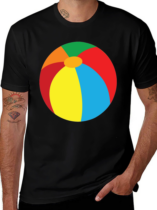 Beach Ball Graphic Tee - Summer Fun T-Shirt
