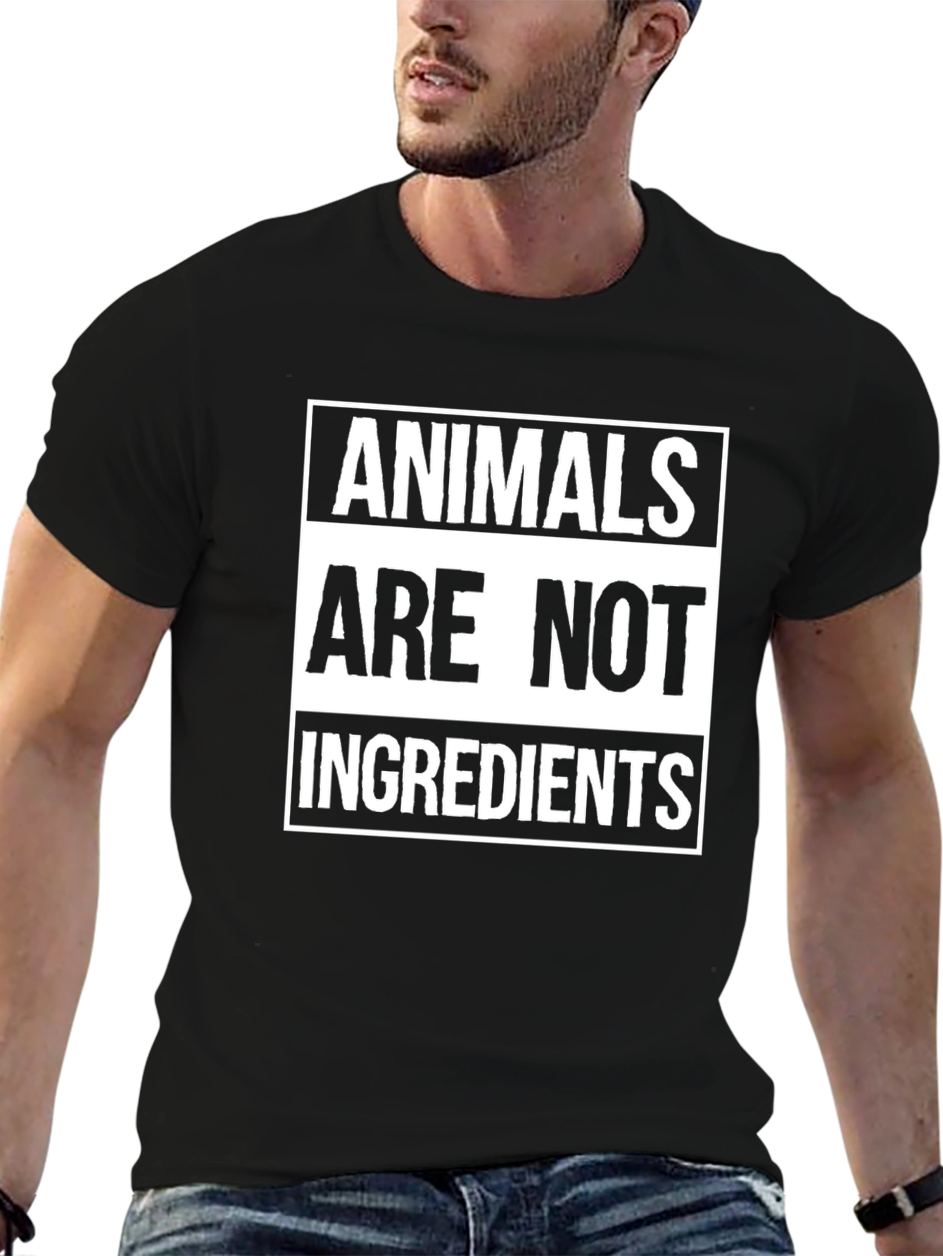 Animals Are Not Ingredients T-Shirt - Vegan Tee