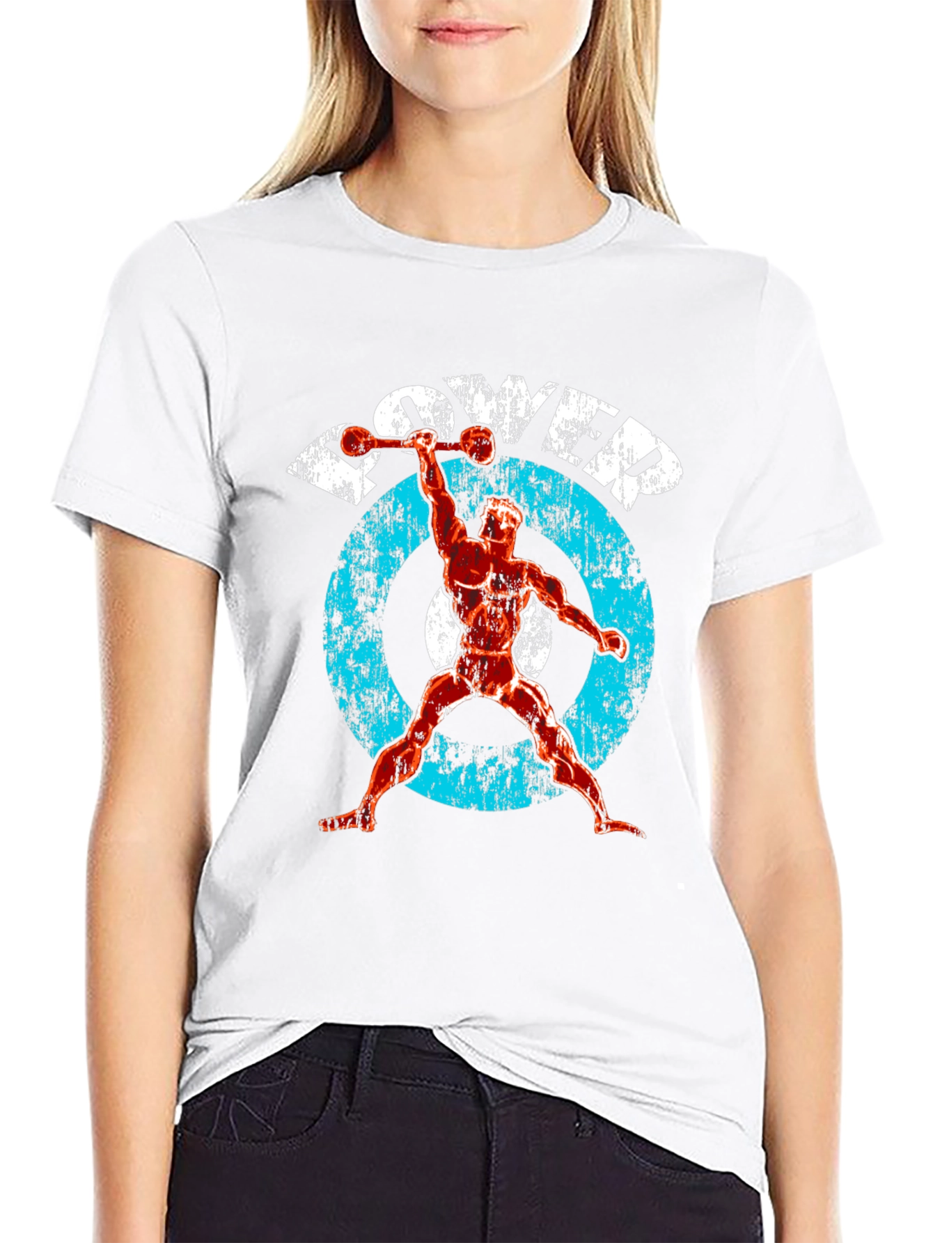 Power Lifter Graphic Tee - Black