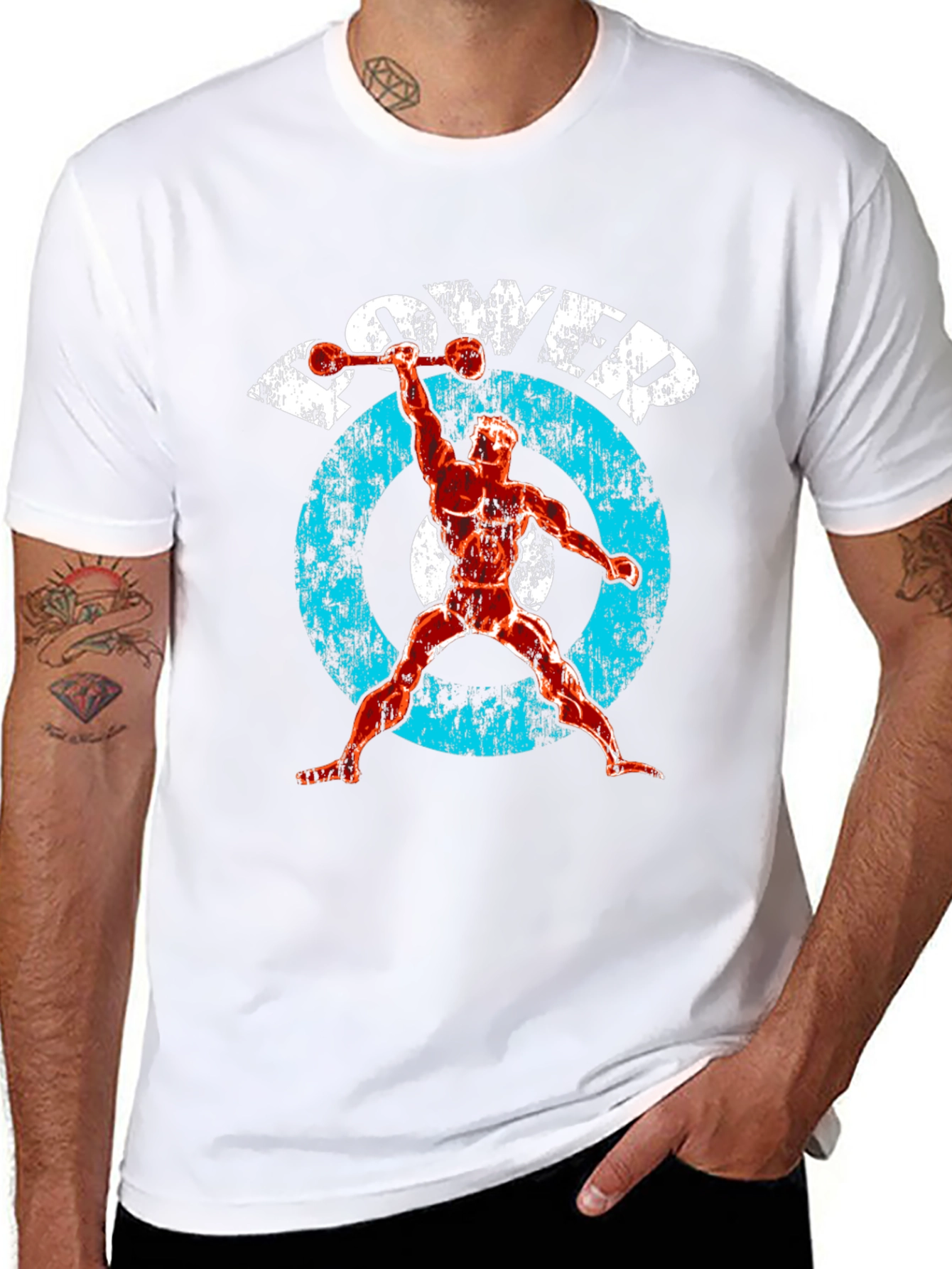 Power Lifter Graphic Tee - Black