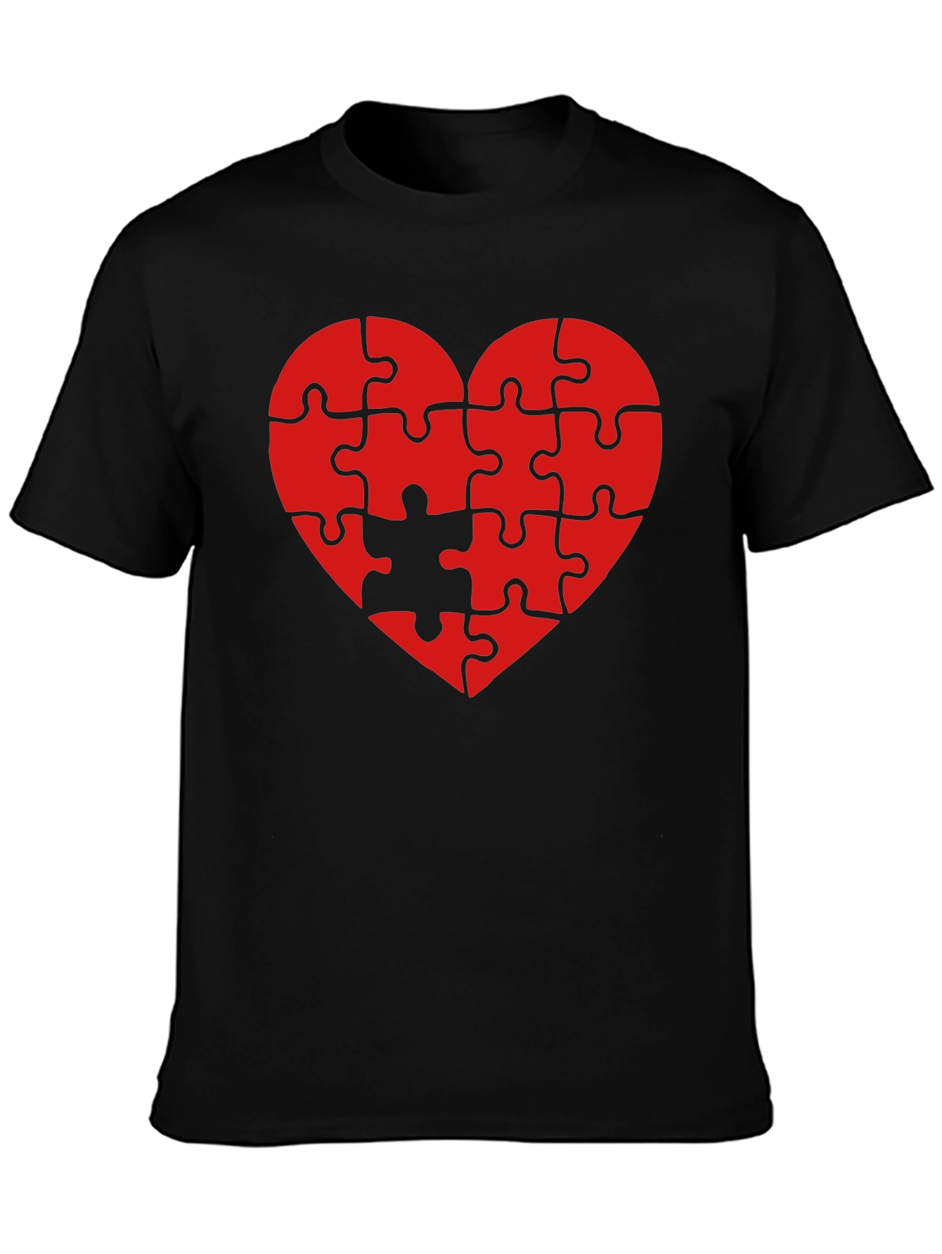 Heart Puzzle Piece T-Shirt - Love Completes You