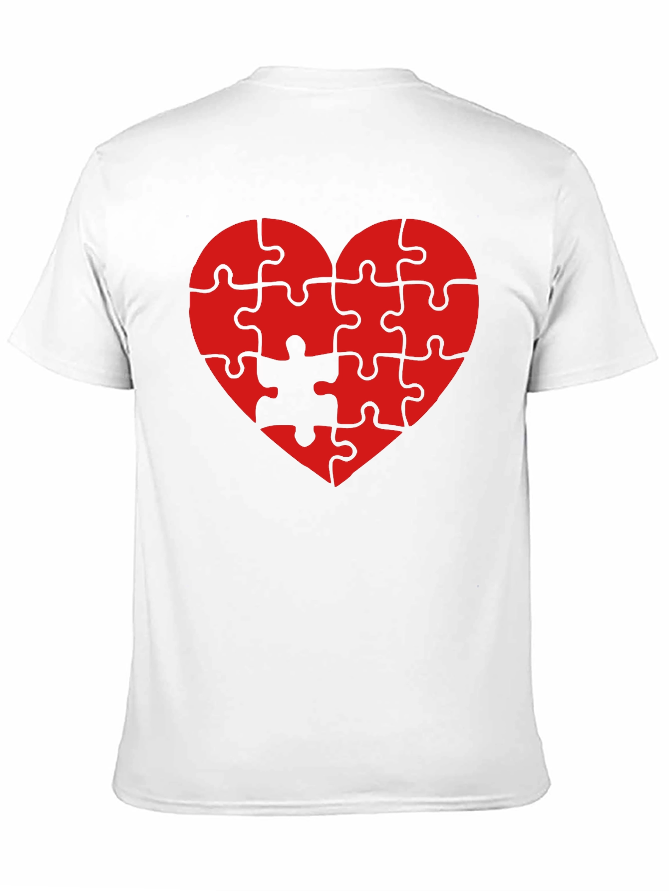 Heart Puzzle Piece T-Shirt - Love Completes You