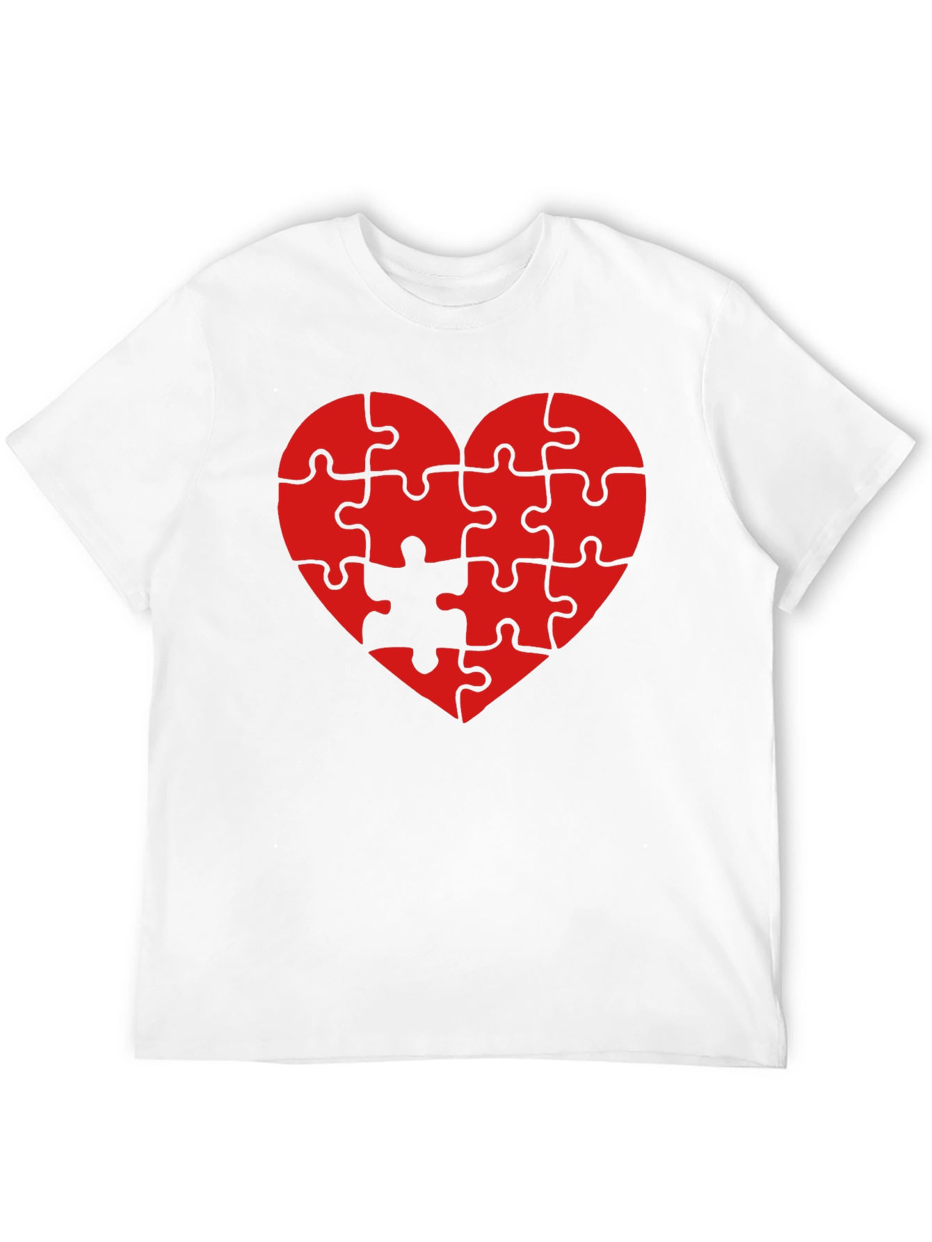 Heart Puzzle Piece T-Shirt - Love Completes You