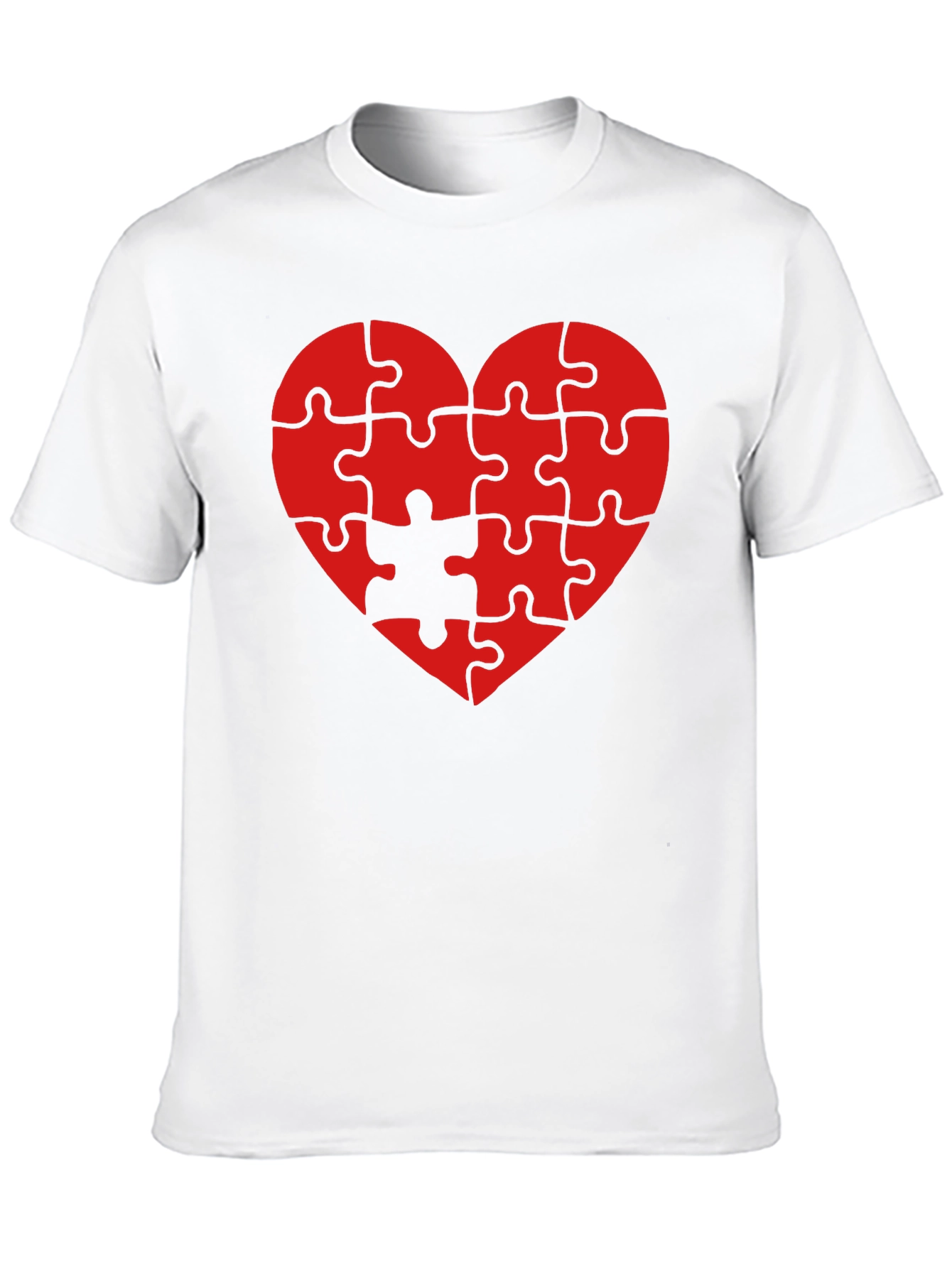 Heart Puzzle Piece T-Shirt - Love Completes You