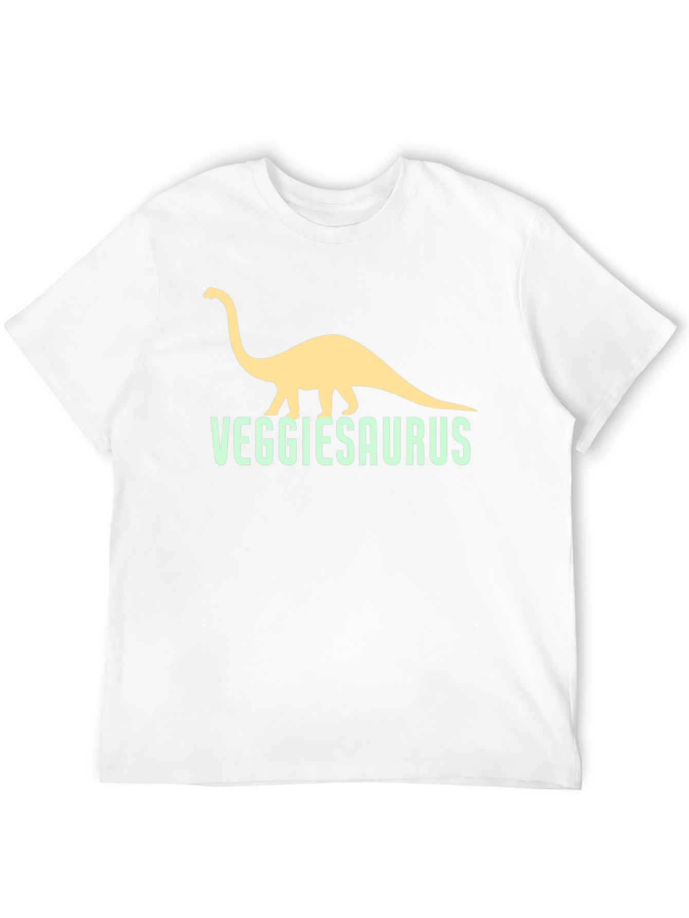 VeggieSaurus Black T-Shirt - Funny Vegan Dino Tee