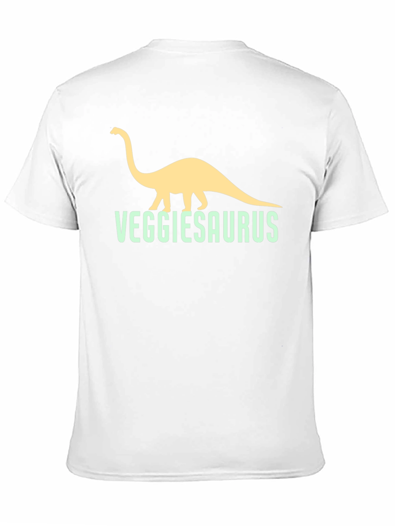 VeggieSaurus Black T-Shirt - Funny Vegan Dino Tee