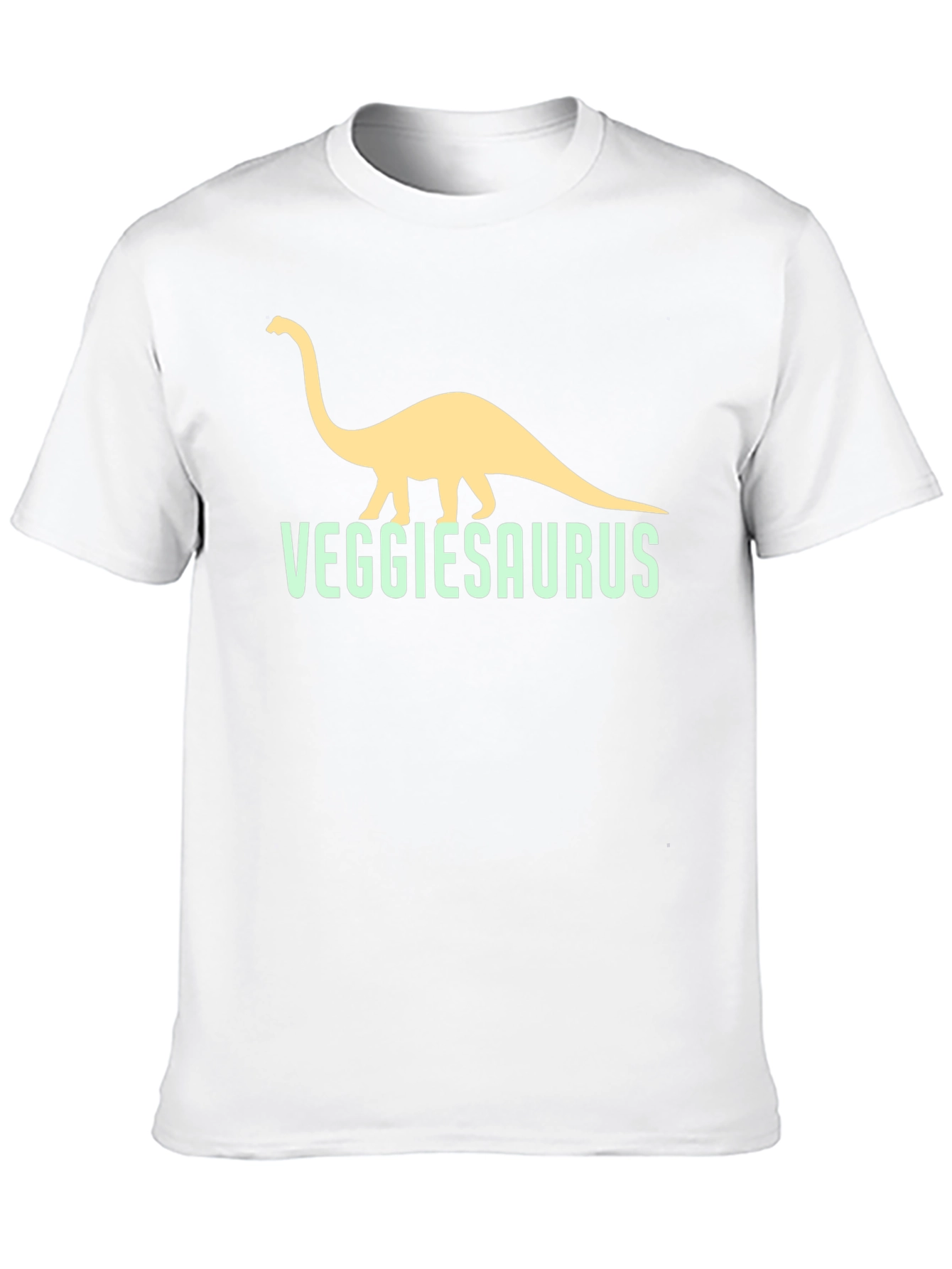 VeggieSaurus Black T-Shirt - Funny Vegan Dino Tee