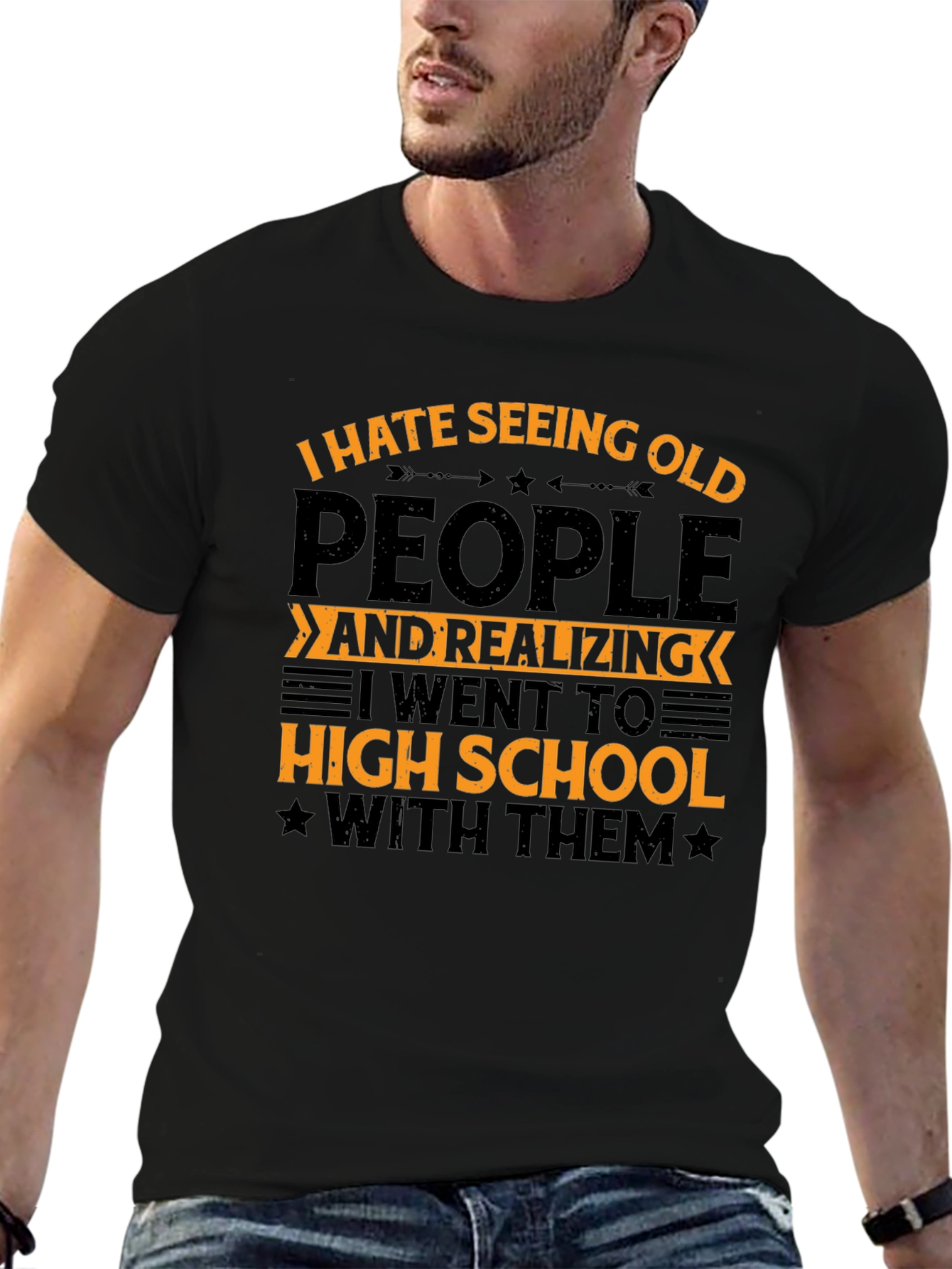 Funny I Hate Seeing Old People T-Shirt