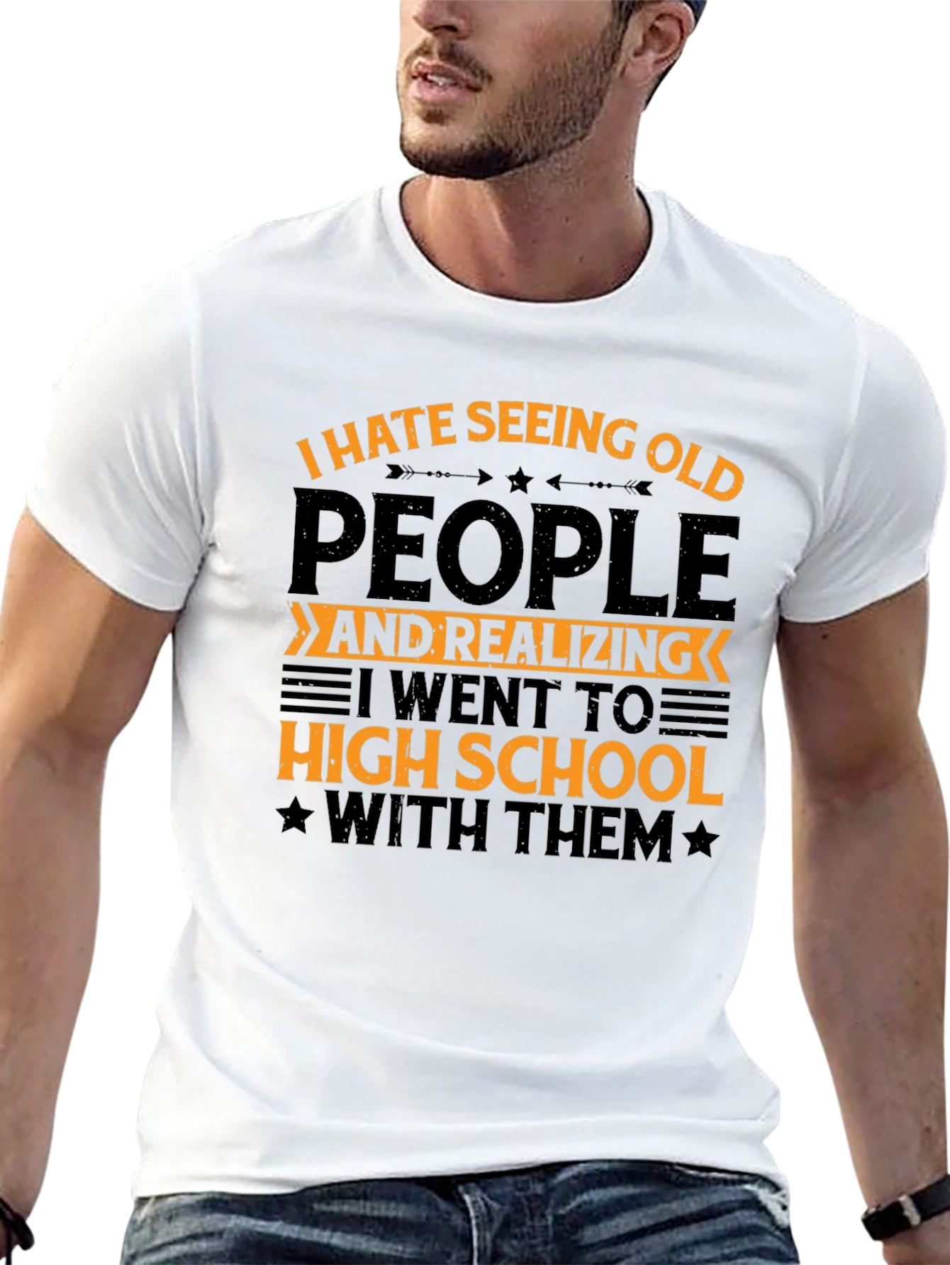 Funny I Hate Seeing Old People T-Shirt