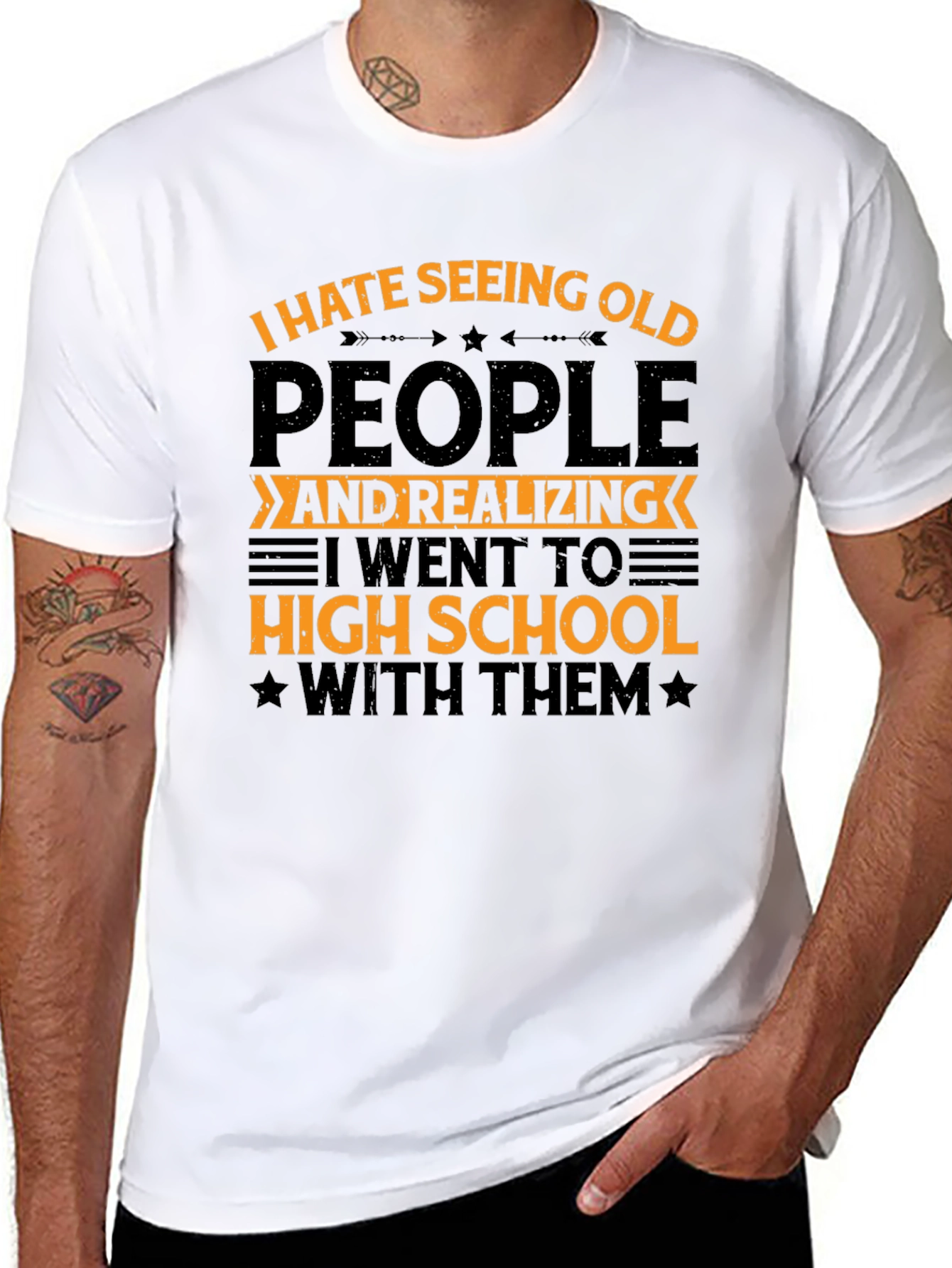 Funny I Hate Seeing Old People T-Shirt
