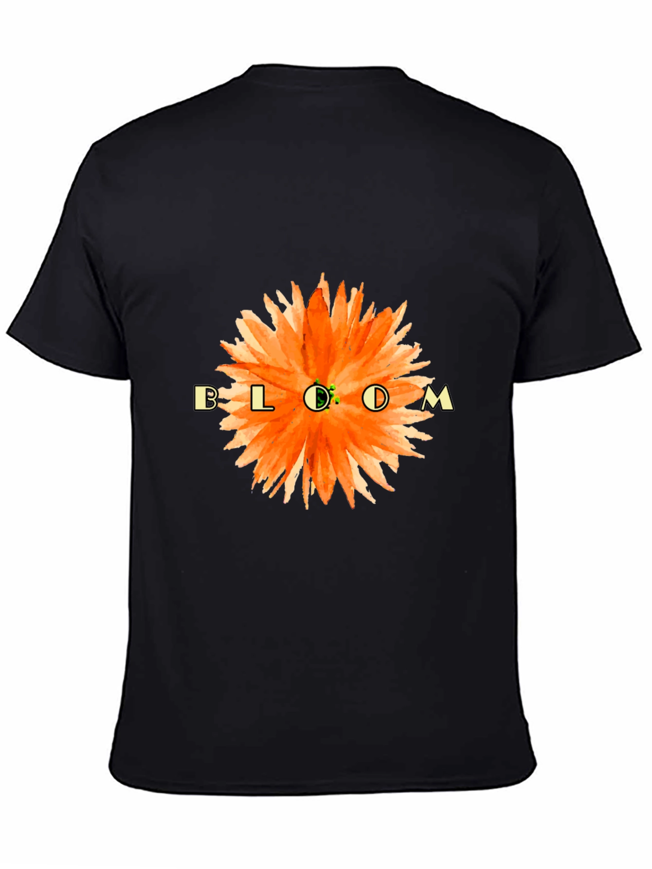 Bloom Floral Graphic T-Shirt - Black