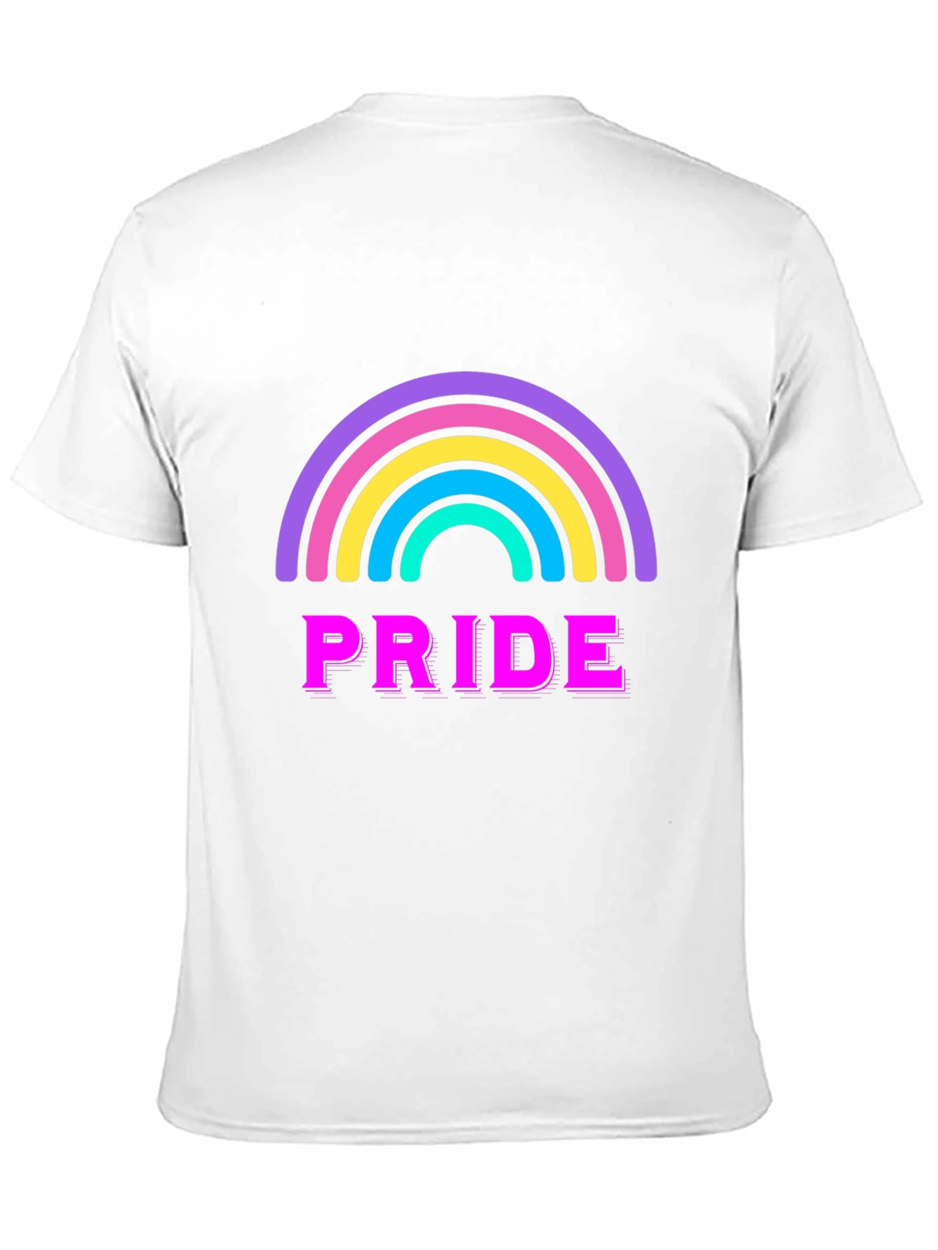 Pride Rainbow Graphic Tee - Black
