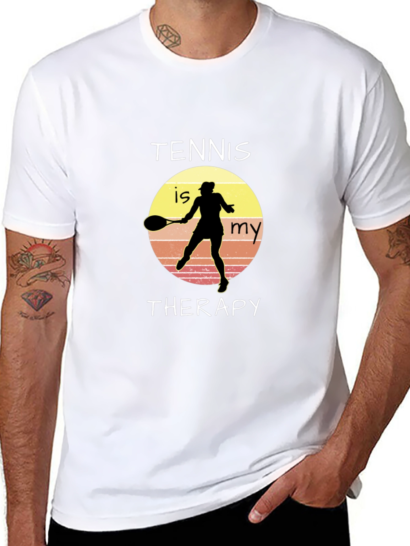 Tennis is My Therapy Graphic T-Shirt