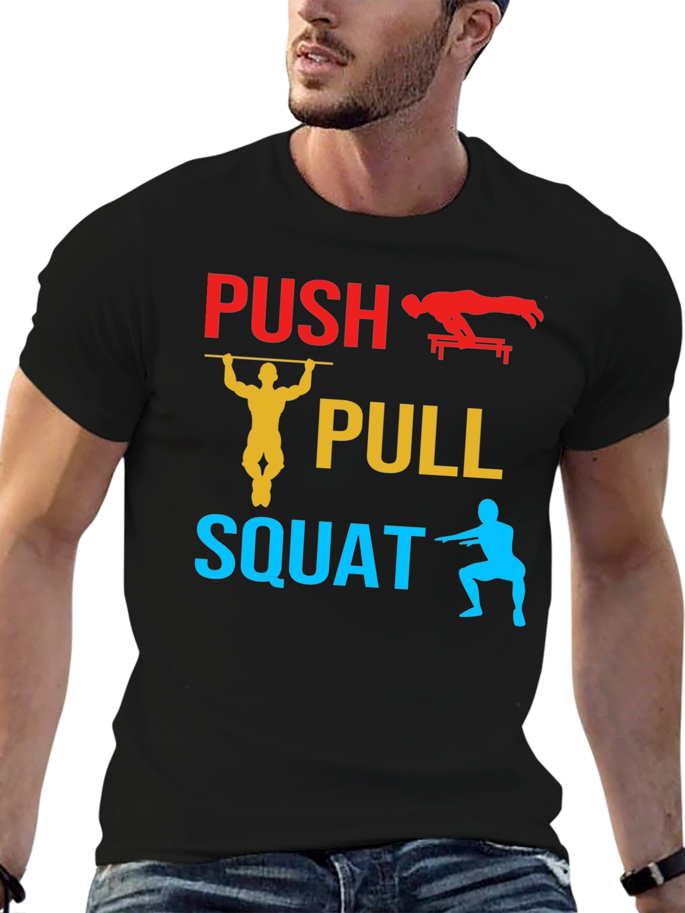 Push Pull Squat Graphic T-Shirt