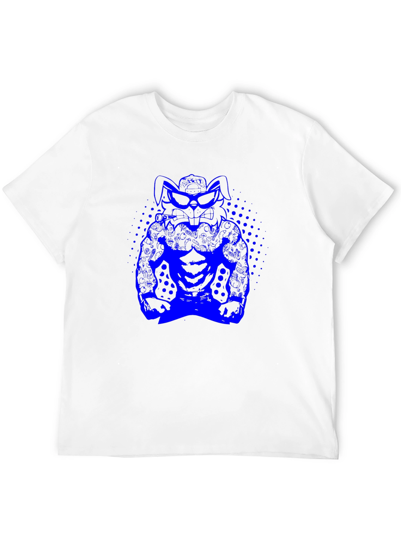 Graphic T-Shirt - Blue Monster Design
