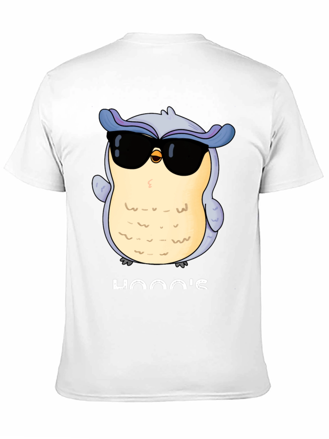 Cool Owl Graphic Tee - Hooos There? Black T-Shirt