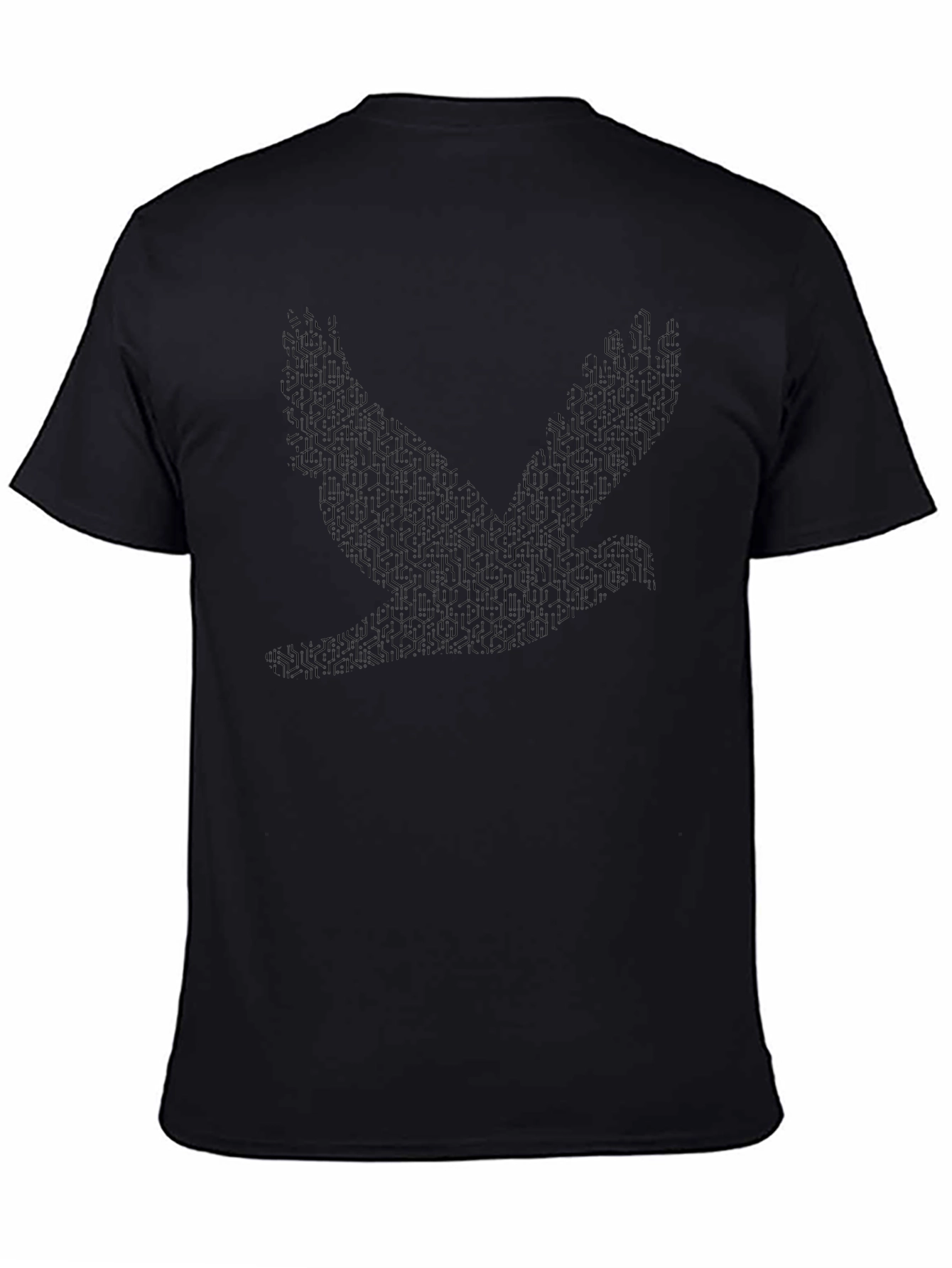 Geometric Dove Graphic T-Shirt - Modern Style