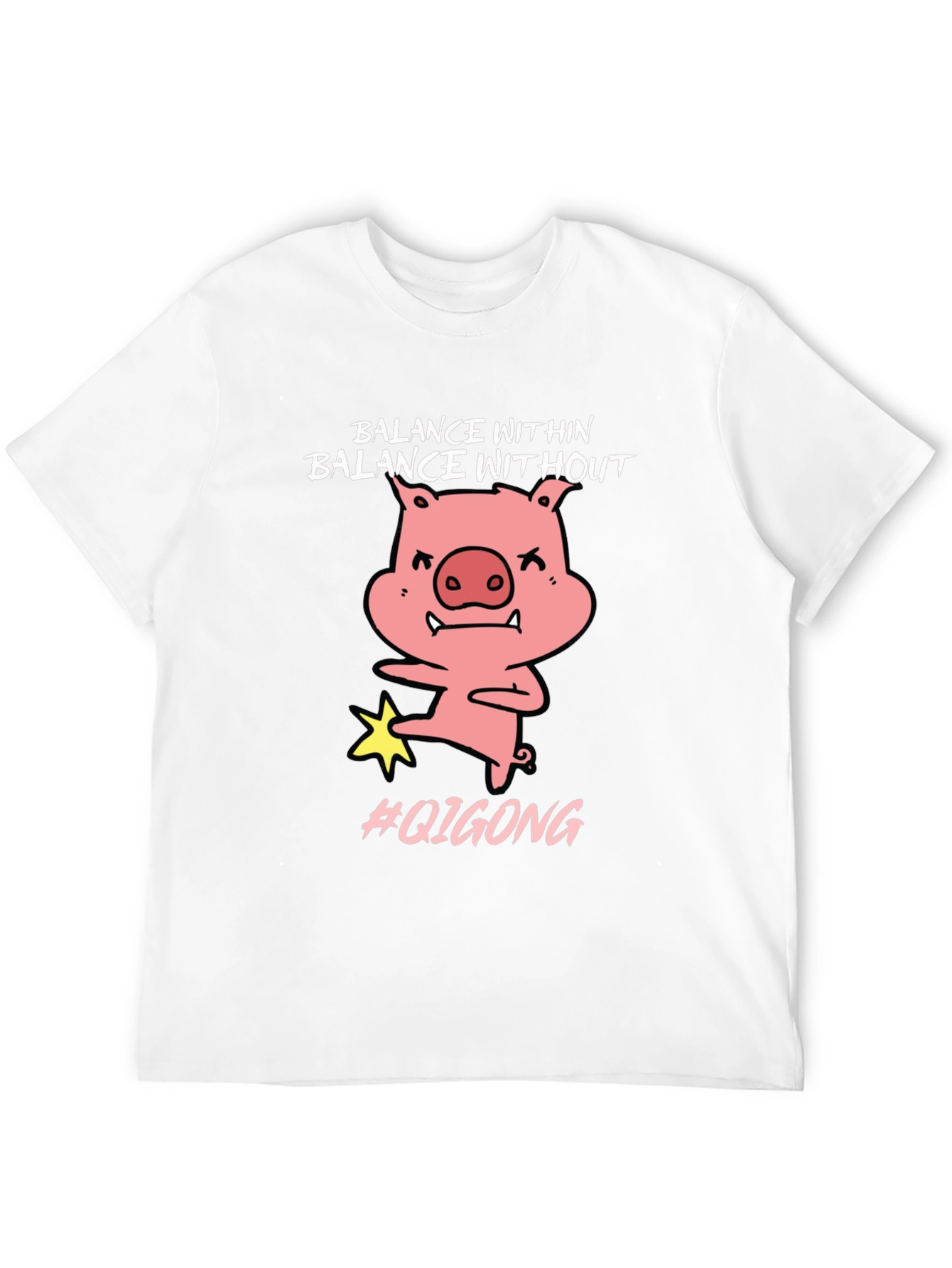 Balance Within Funny Pig Qigong T-Shirt